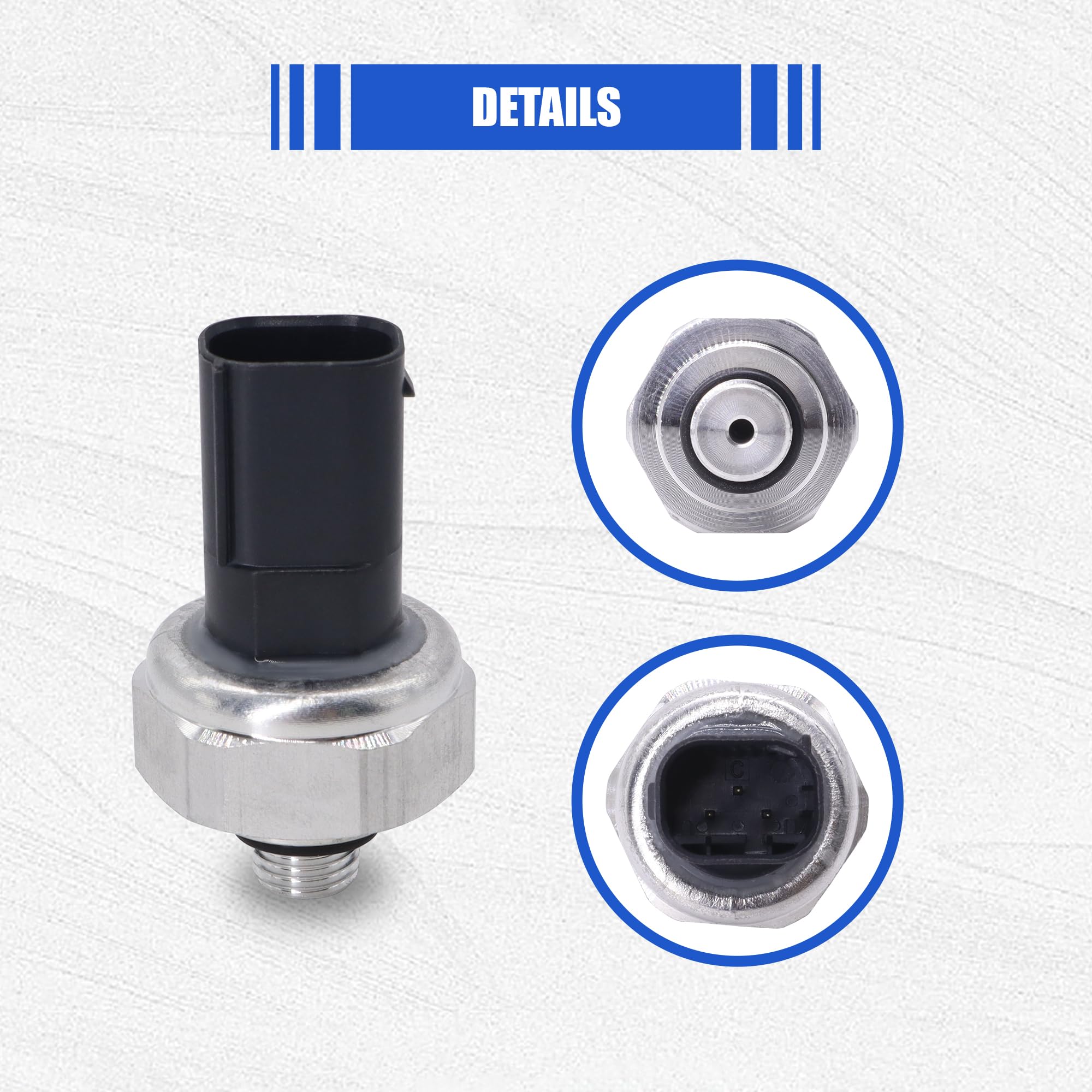 Hisport A/C Pressure Sensor Switch - Pressure Transducer Compatible With Mercedes Benz 2004-2023 Dodge 2007-2009 Smart 2008-2016