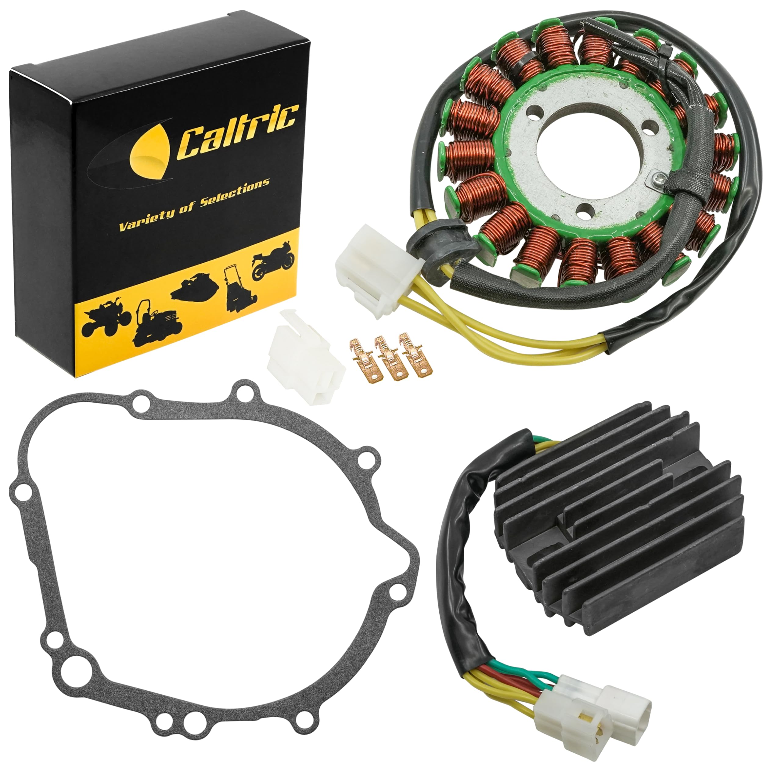 Caltric Stator & Regulator Rectifier & Gasket Compatible with Suzuki Gsxr750 Gsxr 750 Gsx-R750 2006-2008