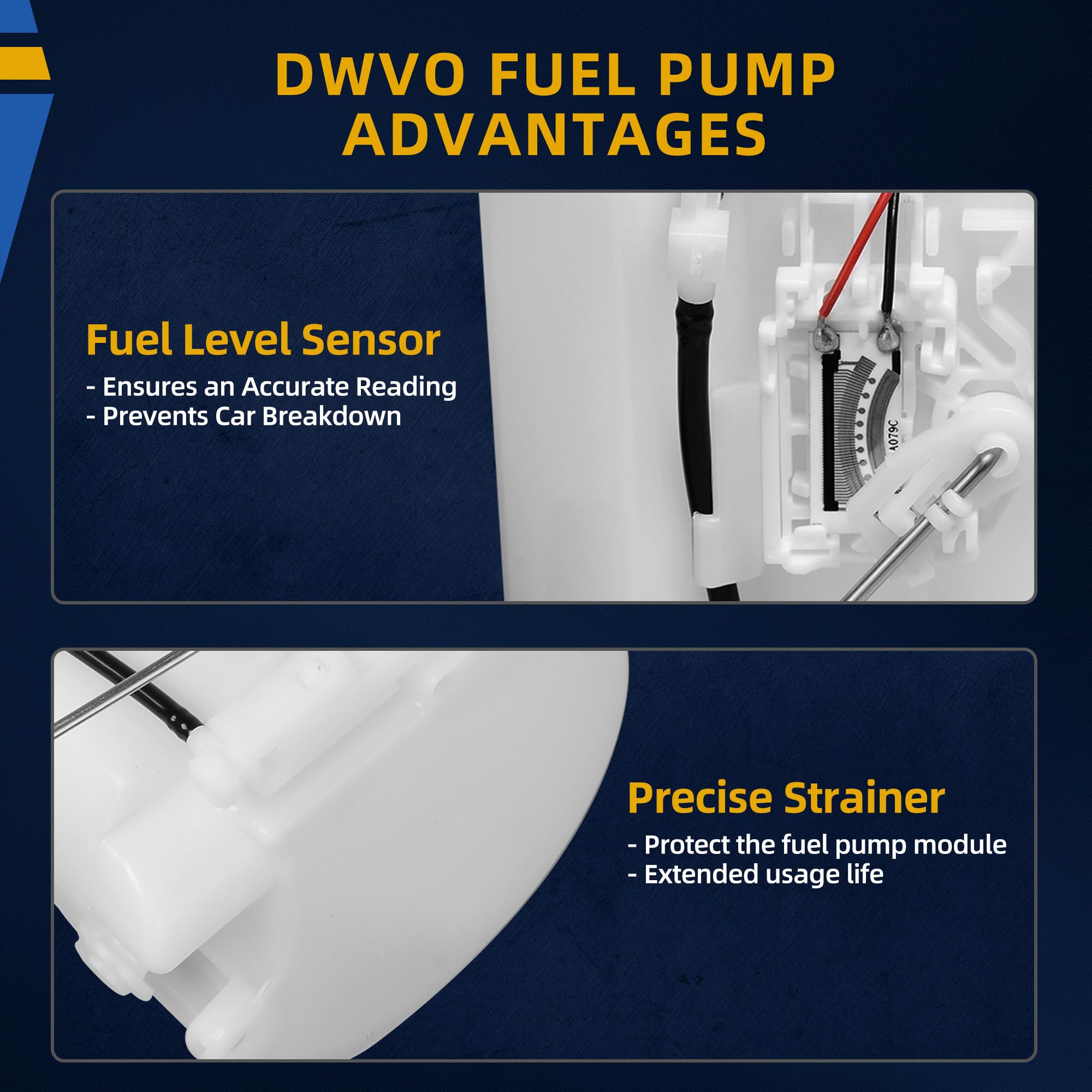 Dwvo Fuel Pump Compatible With 2005-2008 Corolla/Matrix Fwd 1.8L