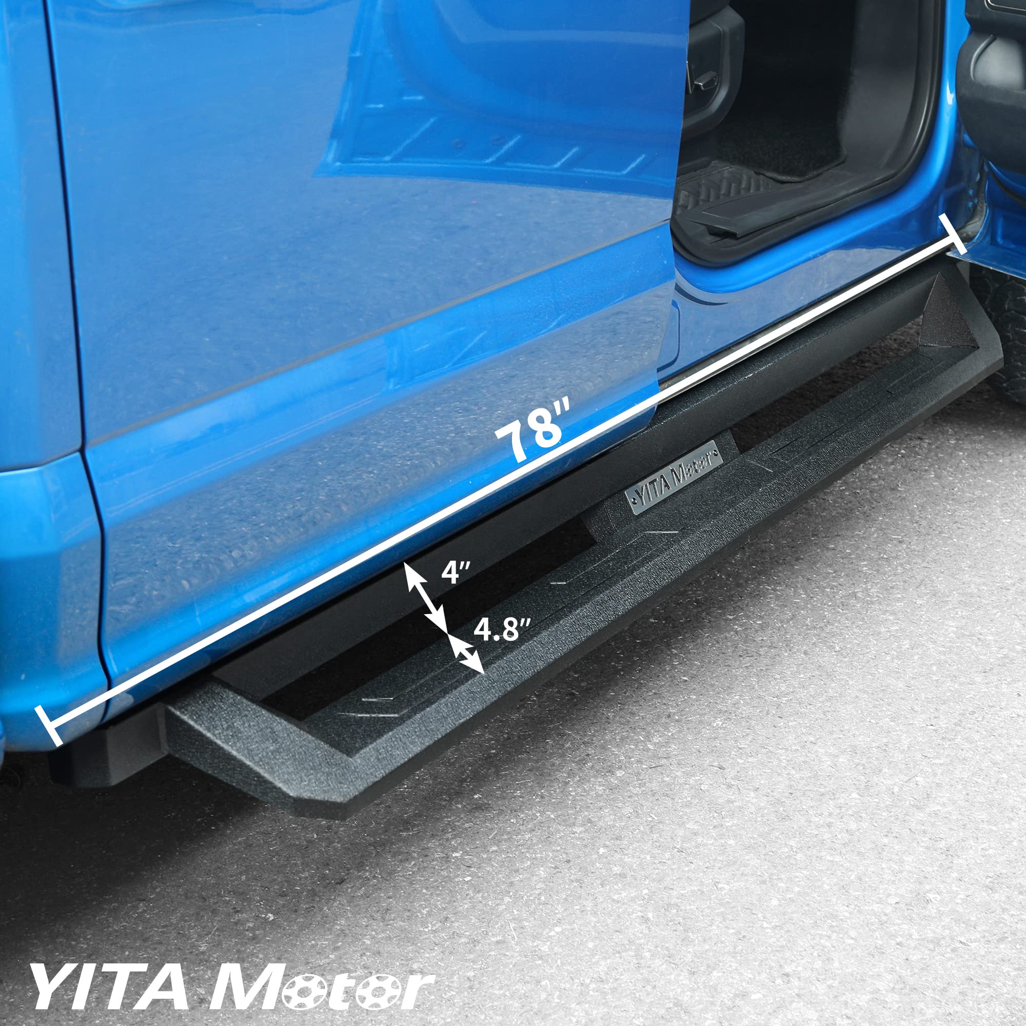 Yitamotor Drop Side Steps Compatible With 2009-2018 Dodge Ram 1500, 2019-2024 Ram 1500 Classic Quad Cab, Off-Road Running Boards
