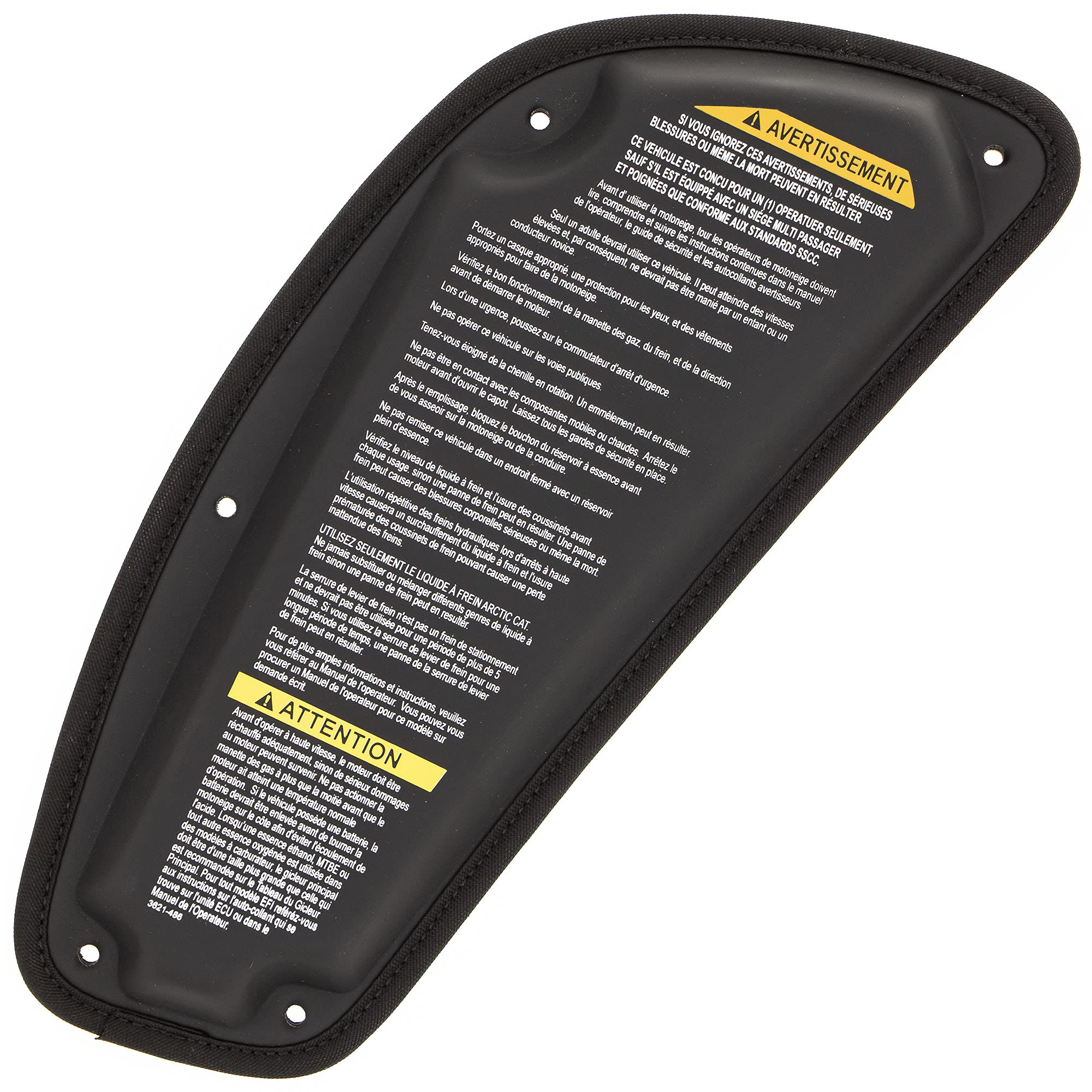 Arctic Cat Tank Pads Black 7639-774 2018 M6000 M8000