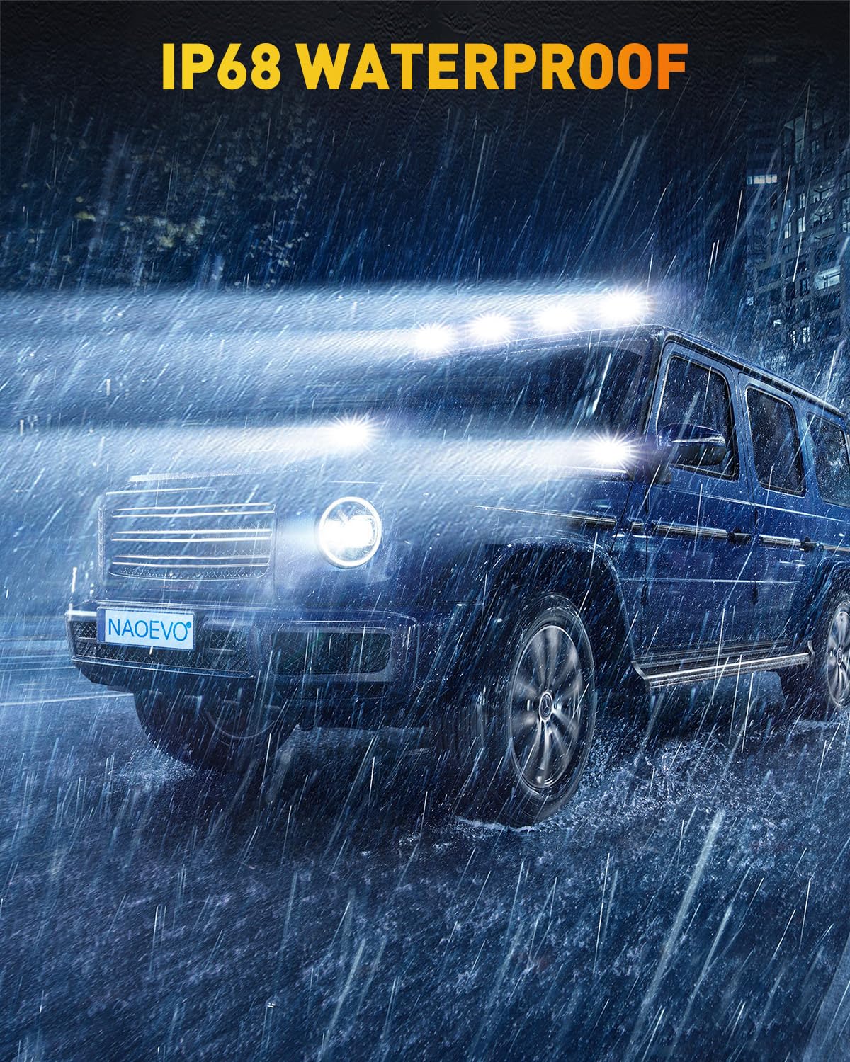 Naoevo 6 Inch Led Light Bar, 50W 2600Lm Led Fog/Off Road Lights For Trucks/Cars/Boat, 2 Pcs (White)