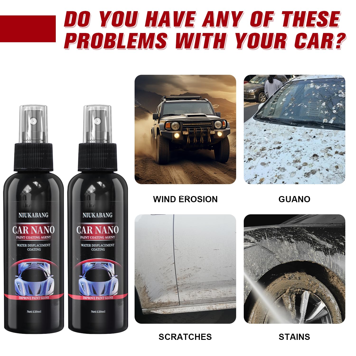 2Pcs Nurafix Nano Car Spray, Nurafix Nano Scratch Remover, Nurafix Nano Spray, Car Scratch Repair Nano Spray, Nano Ceramic Coati