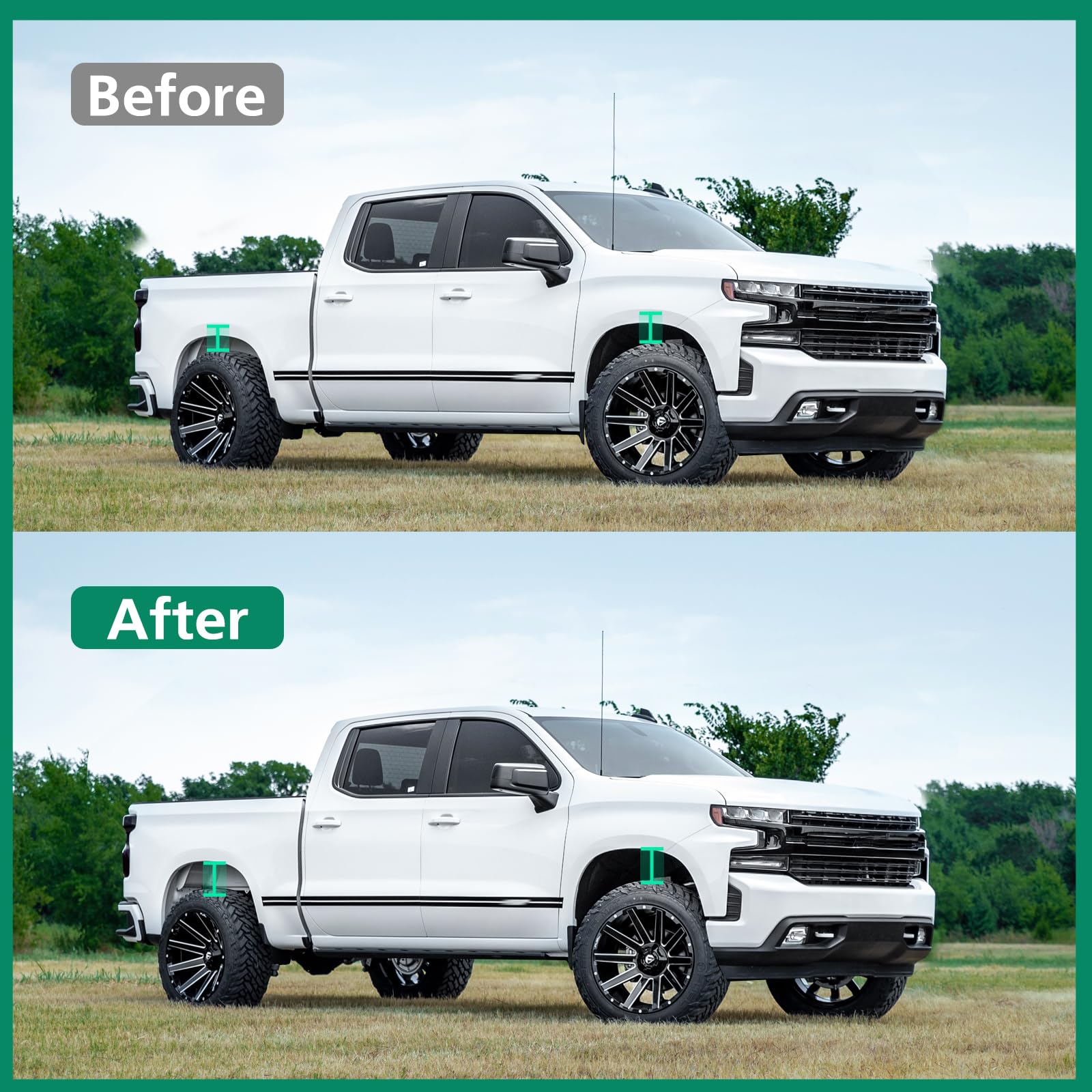 SCITOO Leveling Lift Kit 2 inch Lifts for F-150 Front Strut Spacer Suspension Lift Kit Lift Spacers 2'' Compatible fits for 2004