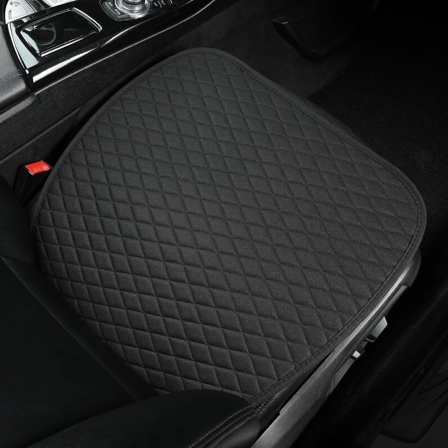 BROGBUS Universal Fits Black Car Seat Cover Mat for 90% Vehicle, SUV, Car, Sedan Bottom Seat Covers (Pack of 1 Rear Bench Cover)