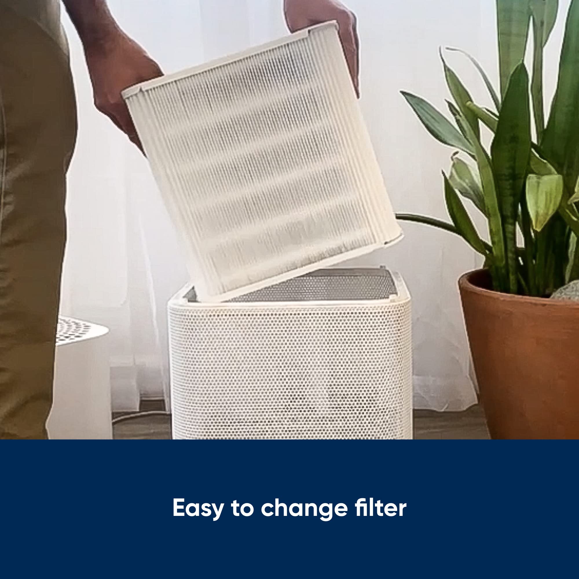 Blueair Blue Pure 211+ Series Smokeblock Genuine Replacement Filter, Extra Carbon Captures 99.99% Of Wildfire Smoke, Fits Blue P