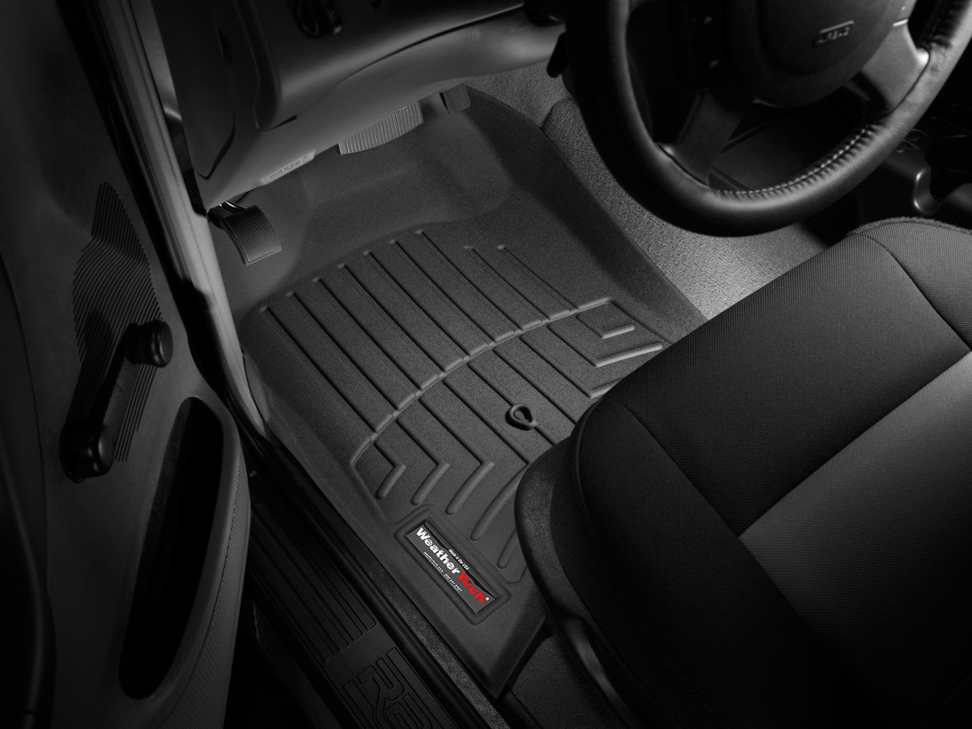 WeatherTech Custom Fit FloorLiner For Front Row - All-Weather Floor Protection, Part #440241