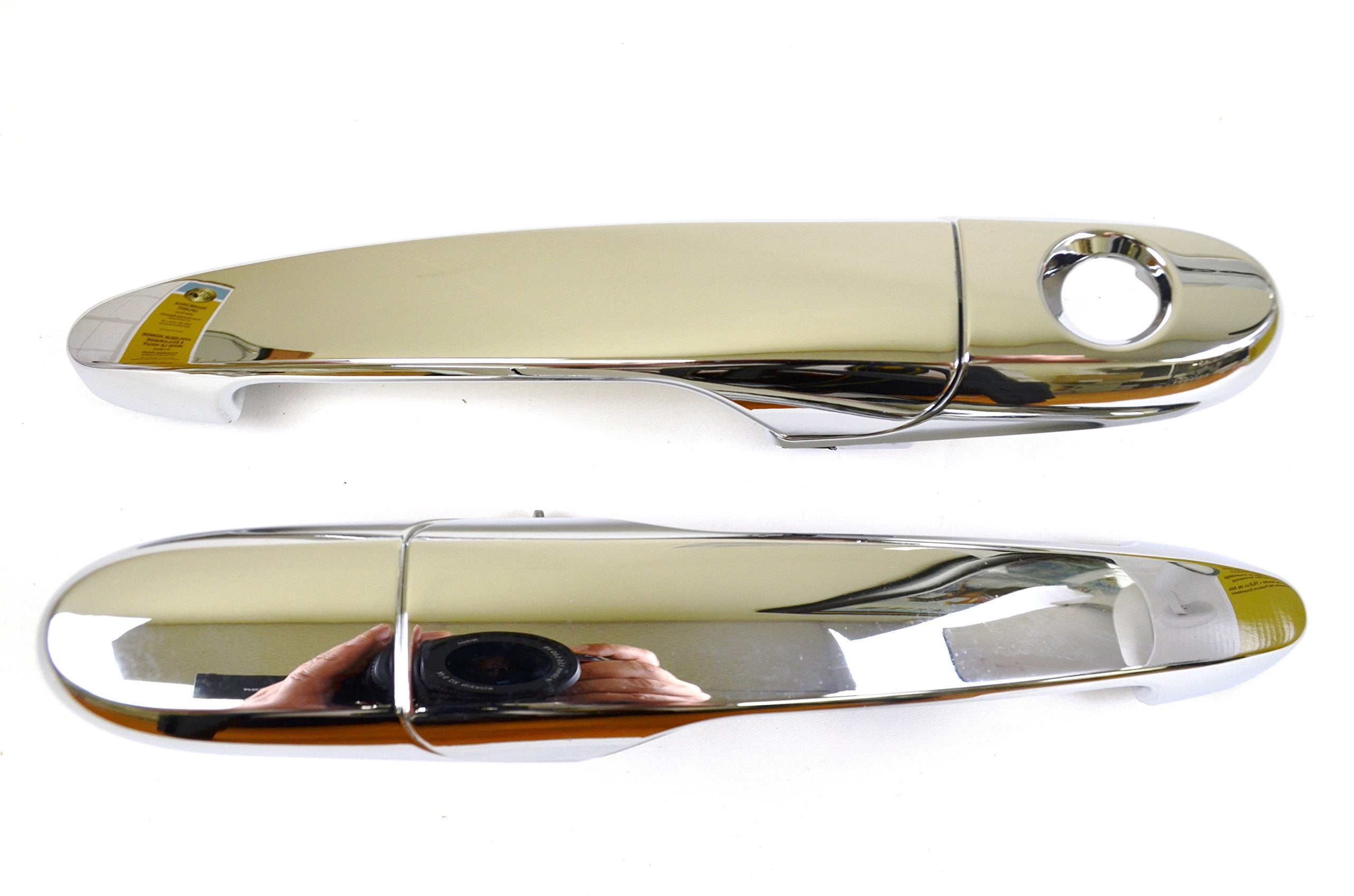 PT Auto Warehouse GM-3312M-FPK - Outside Exterior Outer Door Handle, Chrome - Front Left/Right Pair