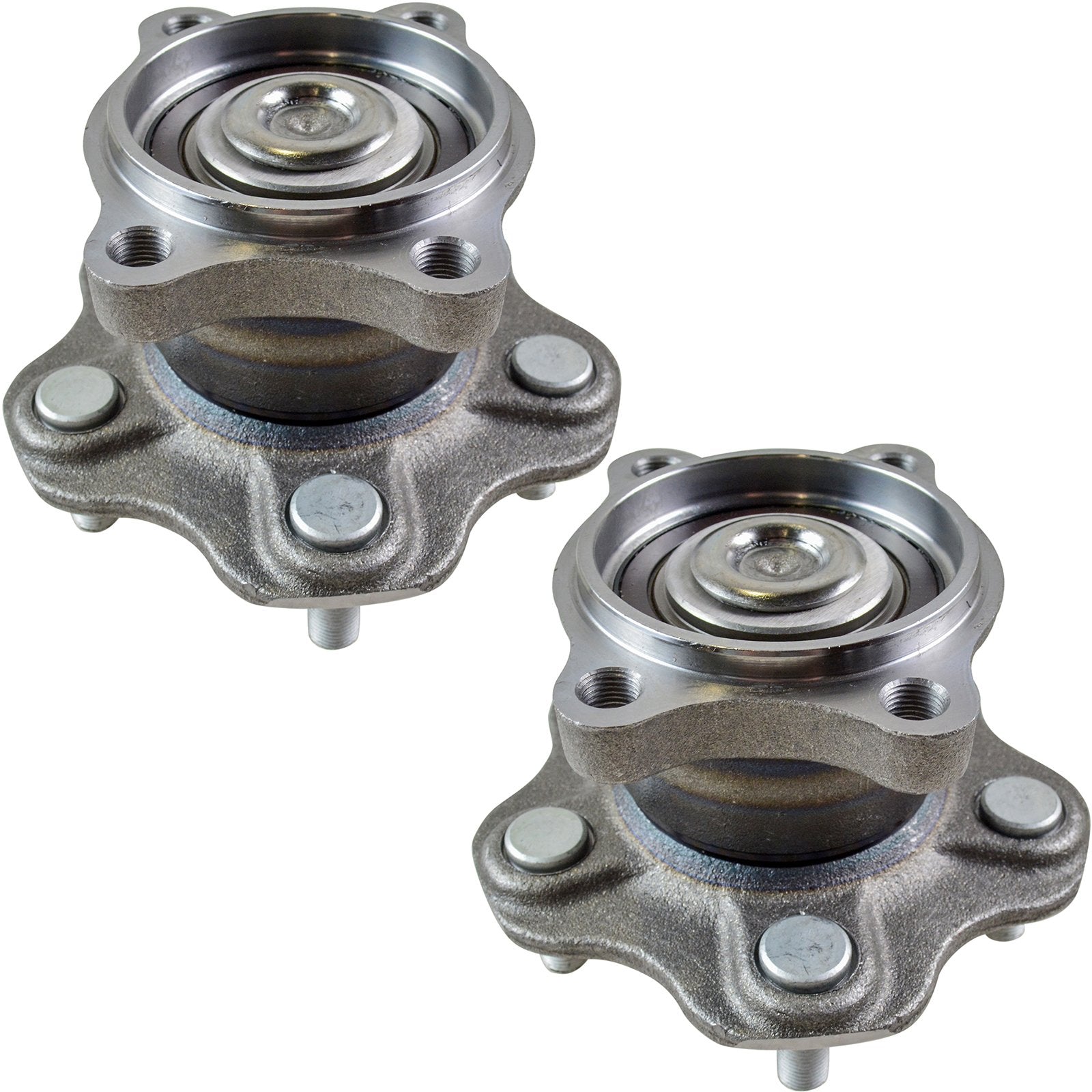 Trq Rear Wheel Hub Bearings Assembly Set Compatible With 2002-2006 Nissan Altima 2004-2008 Maxima 2004-2009 Quest