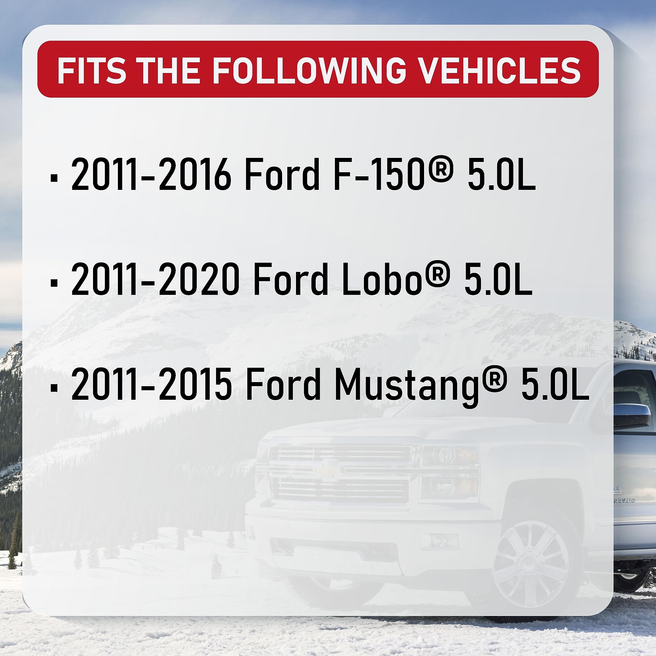 Ignition Coil Pack Set Of 8 - Compatible With Ford 5.0L Vehicles - 2011-2016 F-150, 2011-2020 Lobo, 2011-2015 Mustang - Replaces