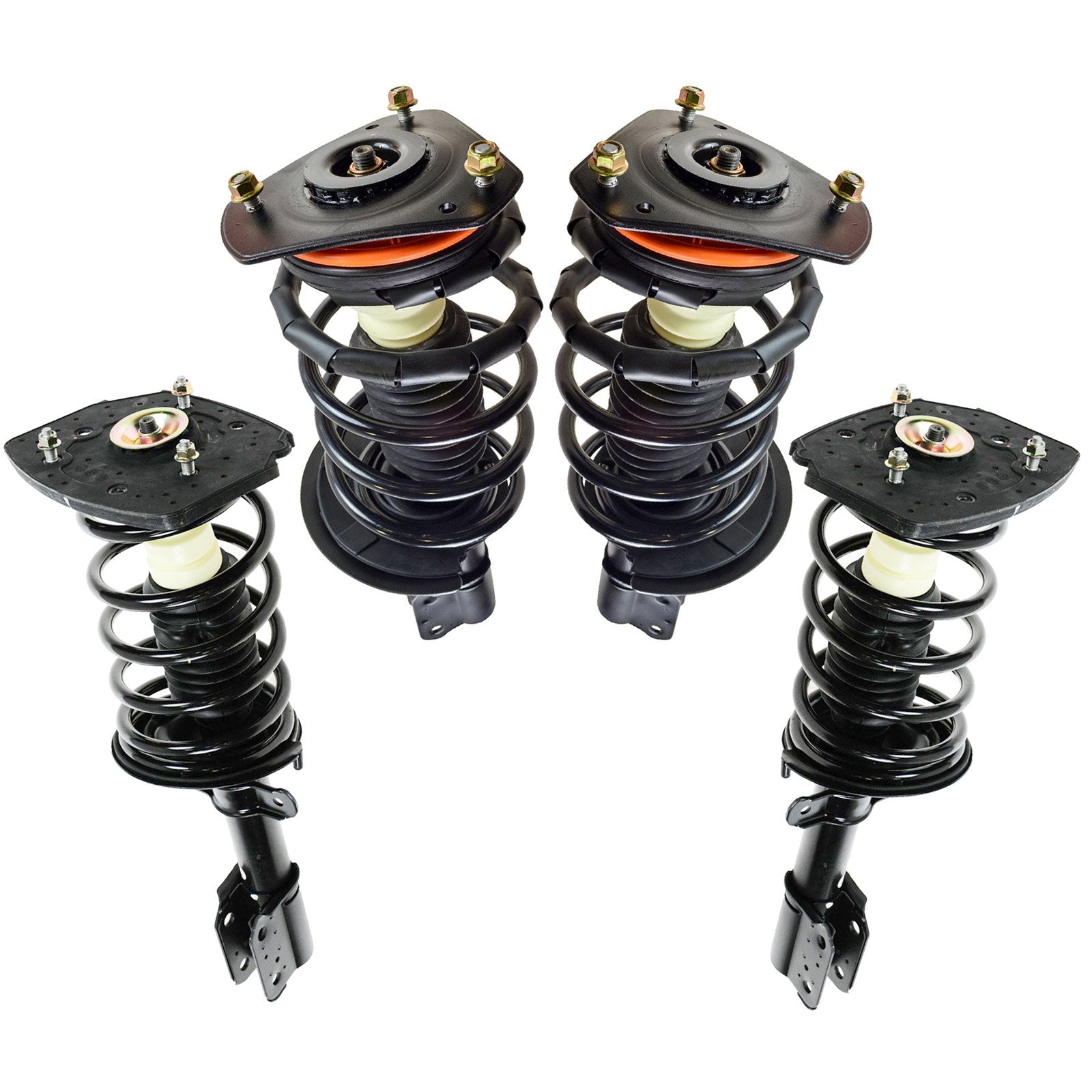 Trq Front And Rear Strut & Coil Spring Assembly Set Driver & Passenger Sides Compatible With 05-09 Buick Lacrosse 00-13 Chevrole