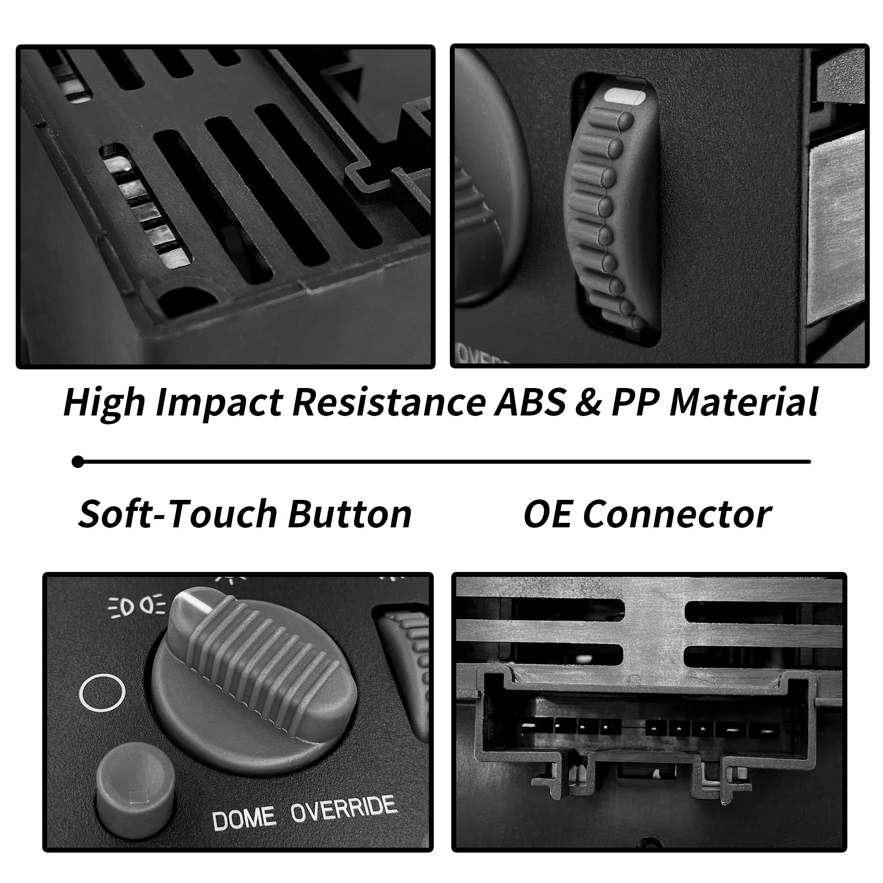 Headlight Switch Dimmer Switch Gray Knob | Replacement For 1999-2002 Chevy Avalanche, Silverado, Suburban, Tahoe & Gmc Sierra, Y