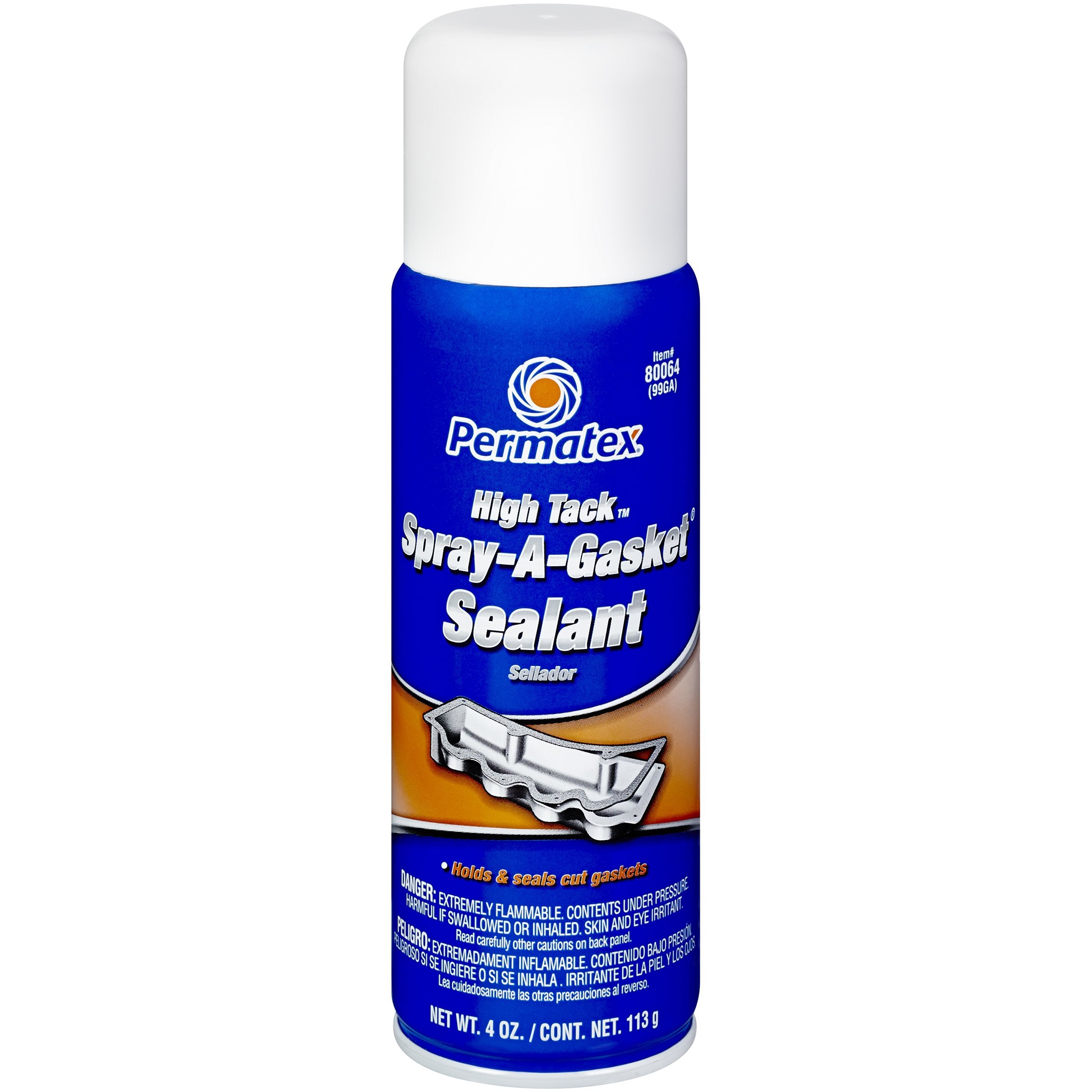 Permatex 80064 High Tack Spray-A-Gasket Sealant, 4 Oz. Aerosol Can , Black