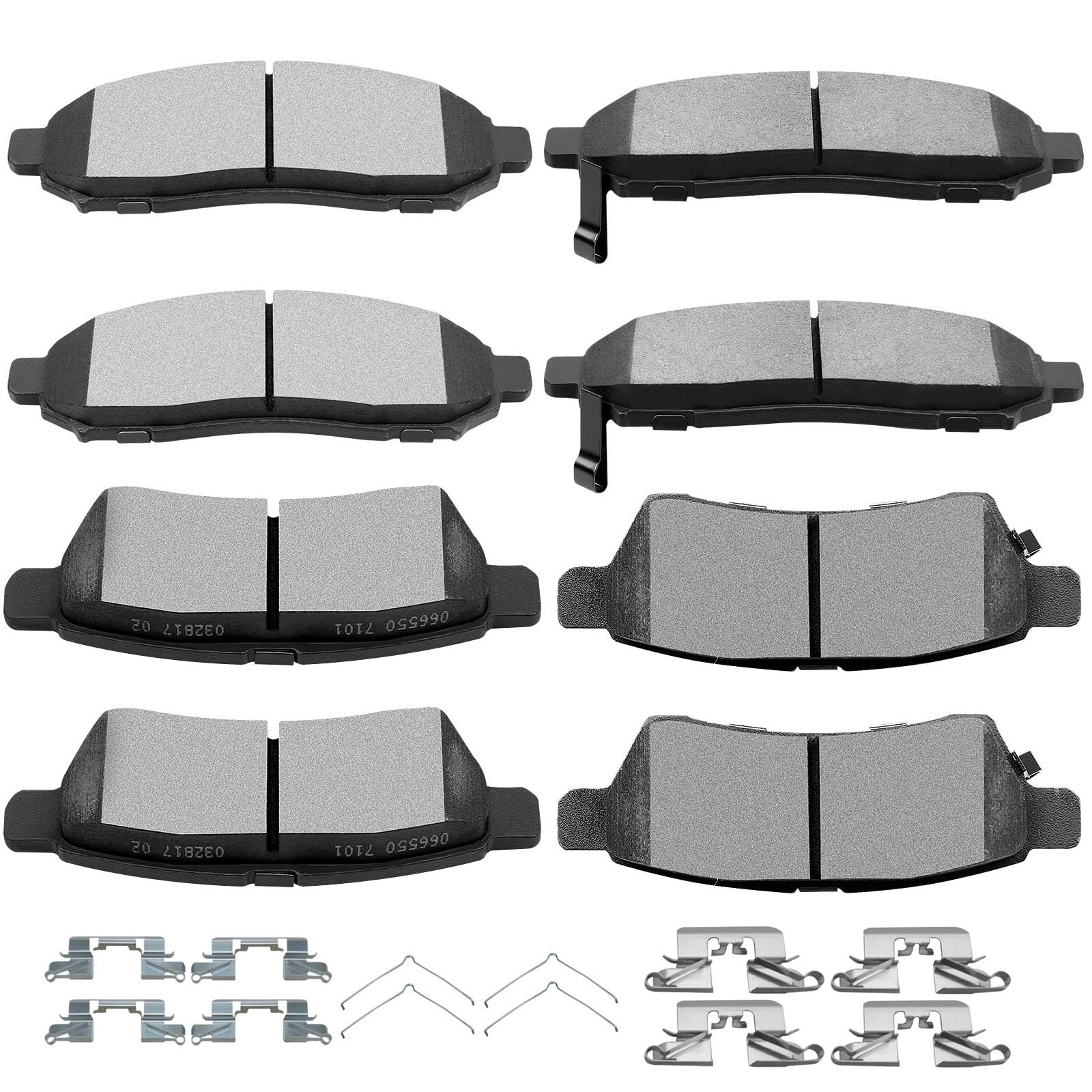 Scitoo D1094 D1100 Front Semi-Metal Rear Ceramic Brake Pads Sets Fit For Nissan Frontier 2005-2019,For Nissan Xterra 2005 200-20