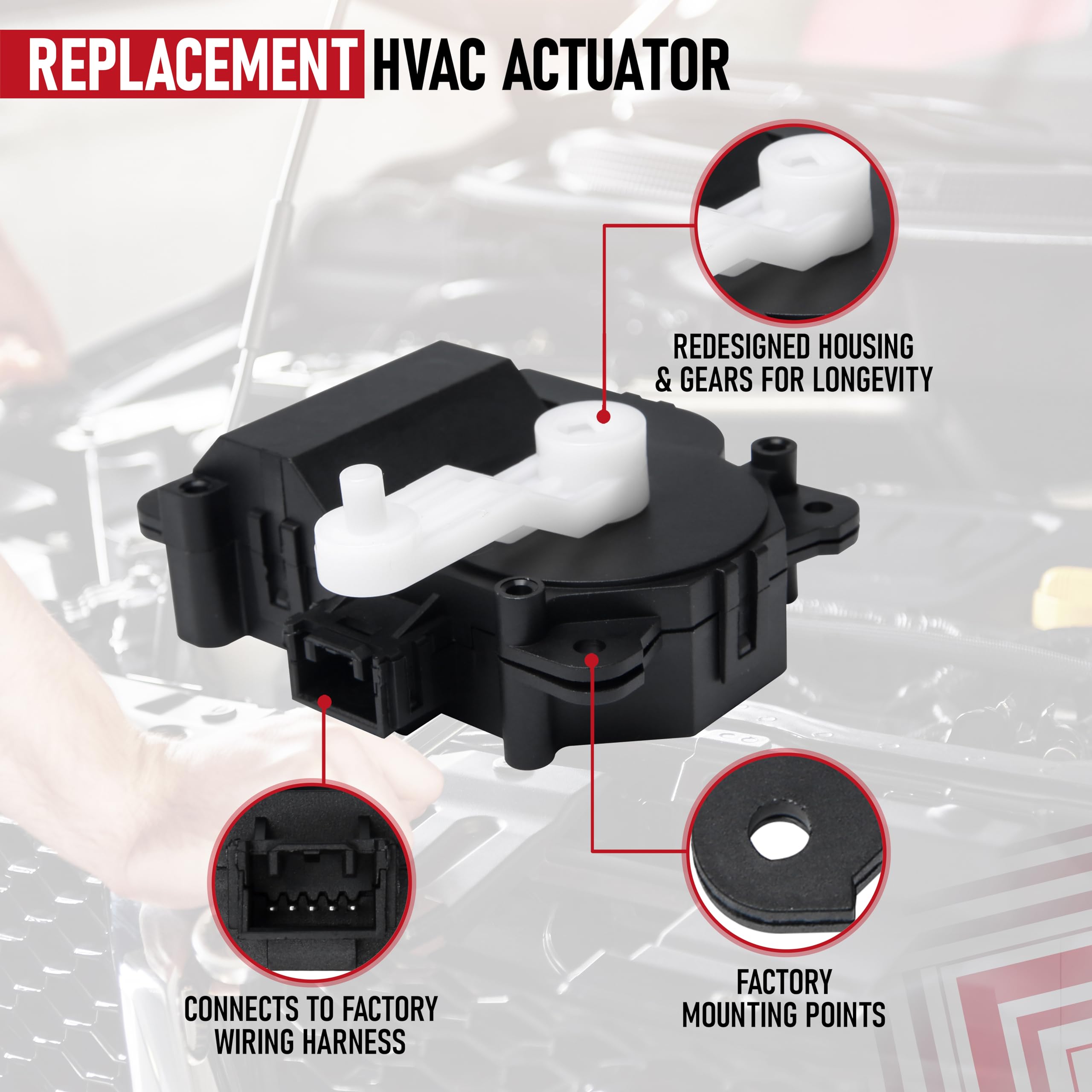 Hvac Air Blend Door Actuator Heater Replacement By Aa Ignition - Compatible With Lexus & Toyota Vehicles - Es300, Es330, Rx330,