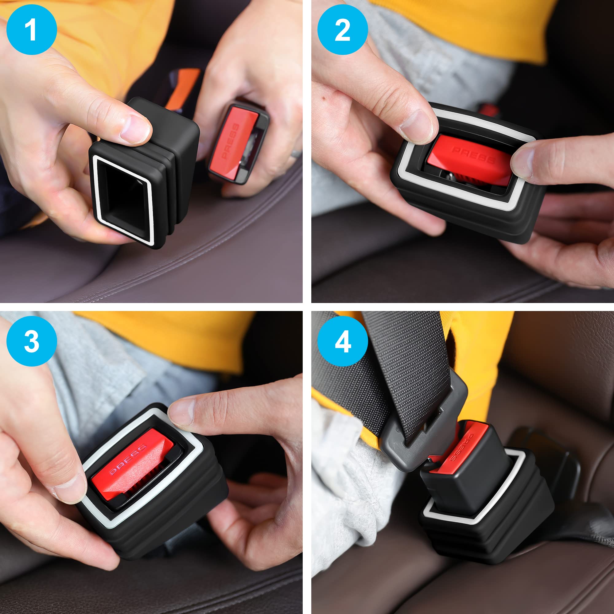 Qijk Seat Belt Buckle Holder Seat Belt Buckle Booster Seat Belt Buckle Fixer Keep The Seat Belt Buckle Upright And Stable Lumino