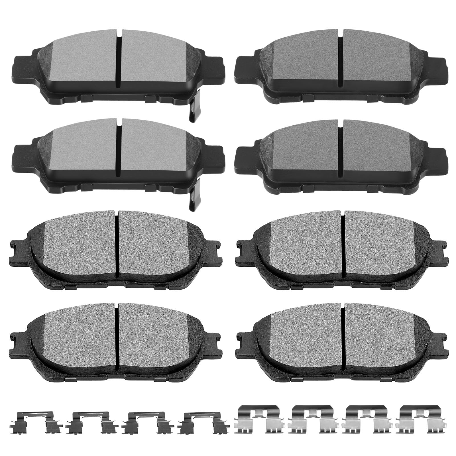 D906 D995 Scitoo Brake Pads Kits Front Ceramic Rear Semi-Metal 8Pcs Fit For Toyota For Sienna 2004-2010