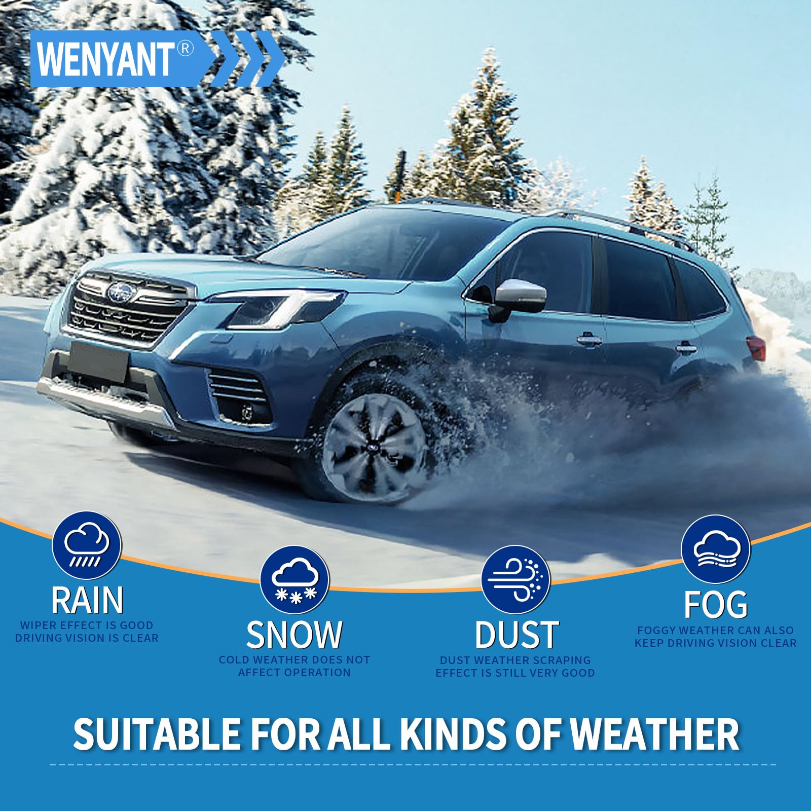 Oem Quality 24 Inch + 18 Inch Universal J/U Hook Front Windshield Wiper Blades For My Car All-Season Automotive Replacement Blad