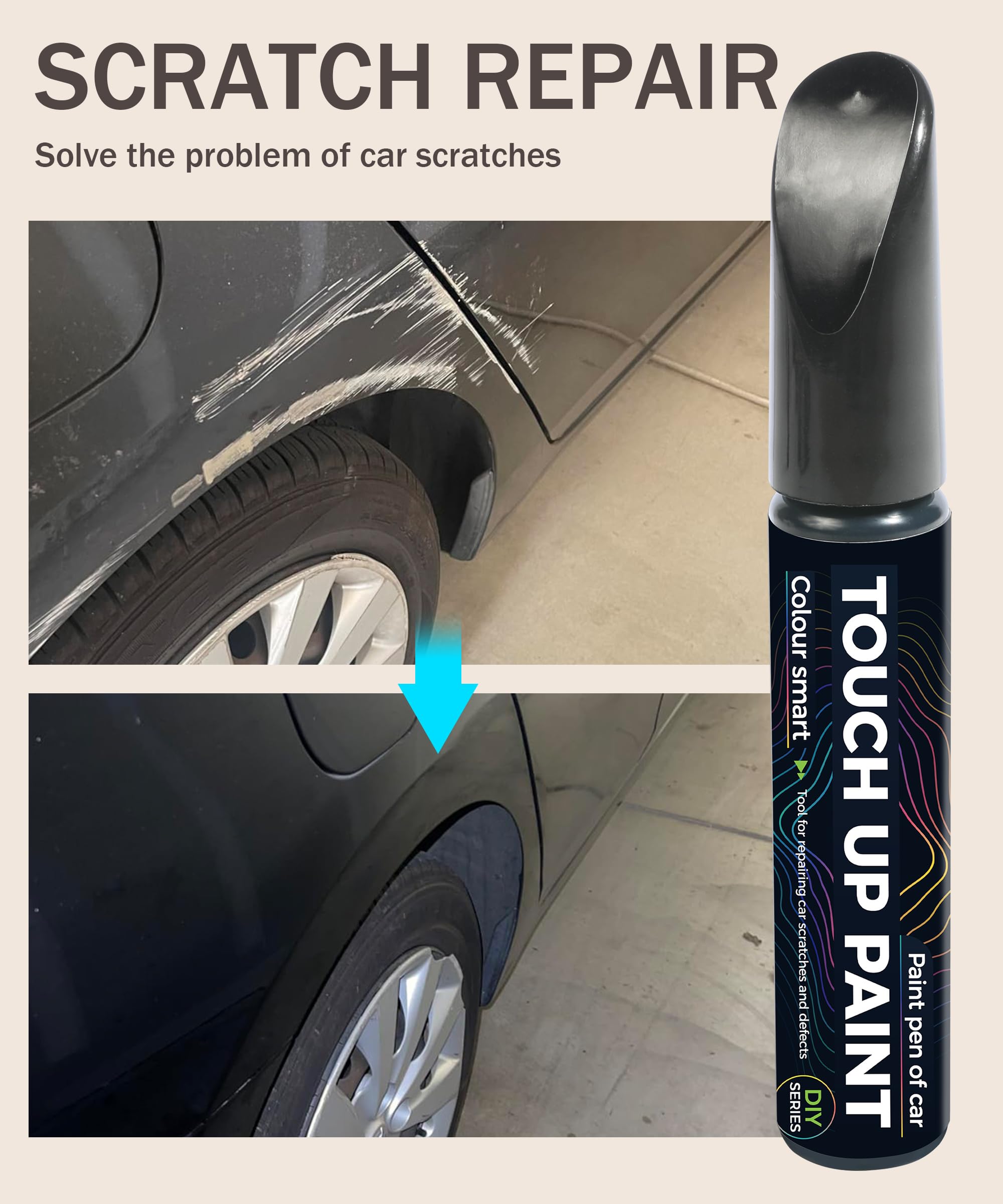 bylikeho Paint Pen,Touch Up Paint Pen,Car Accessories,Erase Car Scratches,Car Paint,Car Paint Scratch Repair,Touch Up Paint for