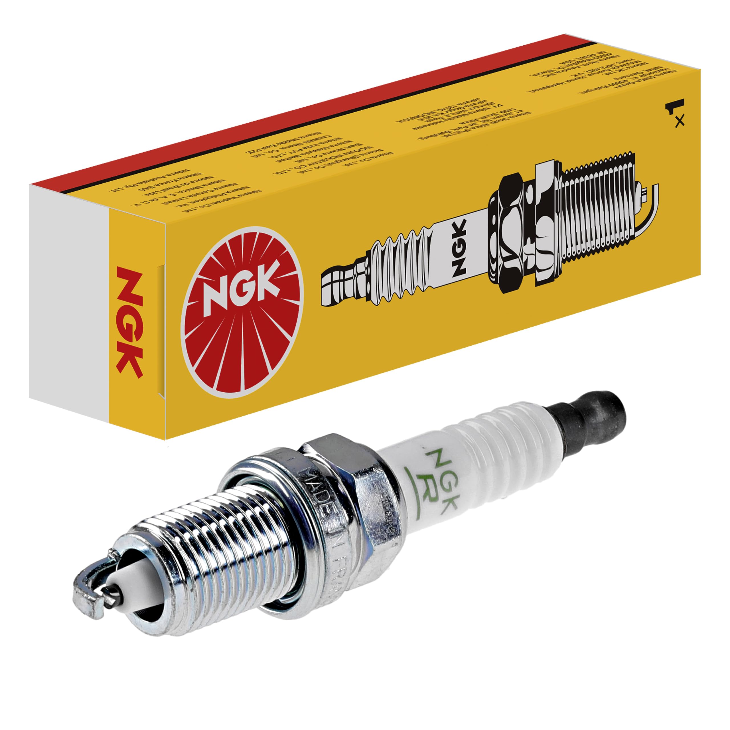 NGK (7558) ZFR5F V-Power Spark Plug, Pack of 1, black