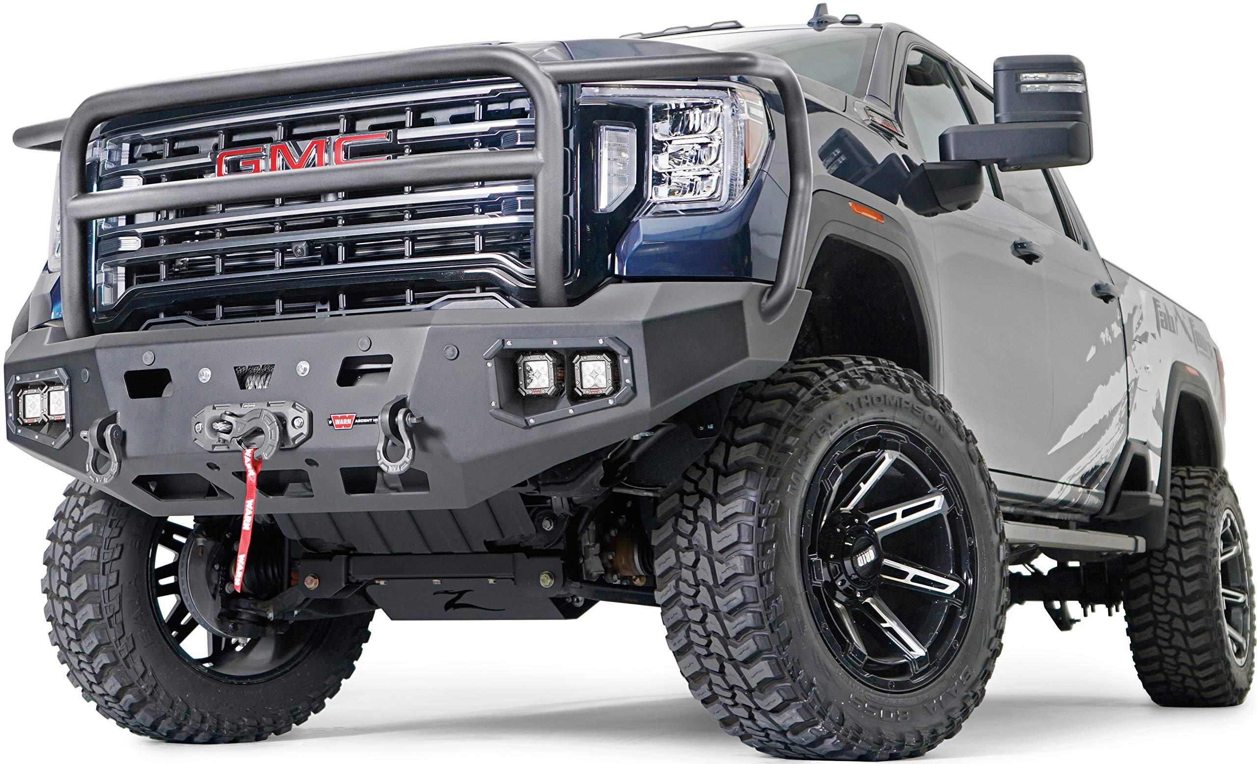 Warn 107178 Ascent Front Bumper With Full Grille Guard Tube, Fits: Gmc Sierra Hd 2500/3500 (2020-Current)