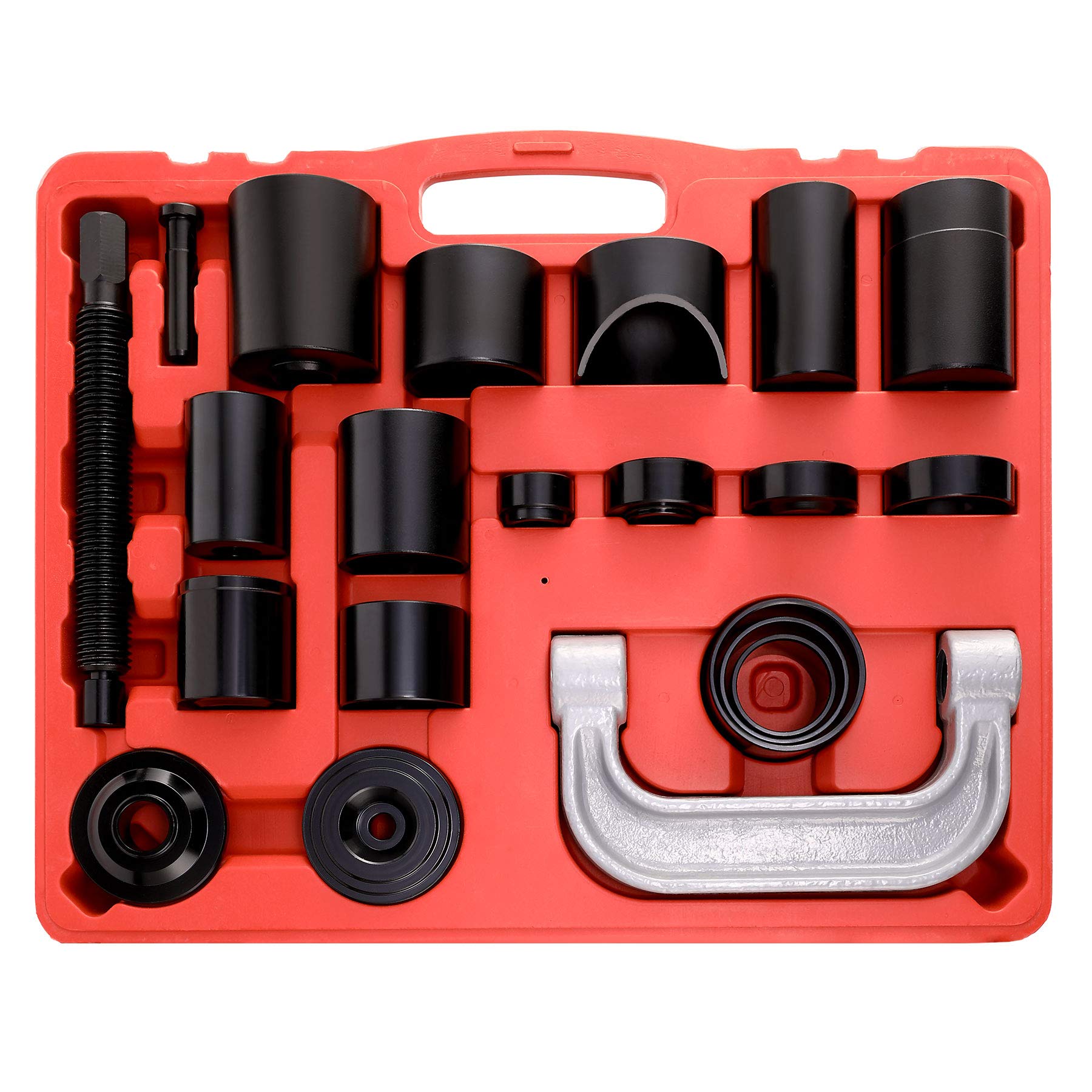 Orion Motor Tech OMT Master Ball Joint Press Kit & U-Joint Puller Service Tool Set 21PCS - Upper and Lower Ball Joint Removal To