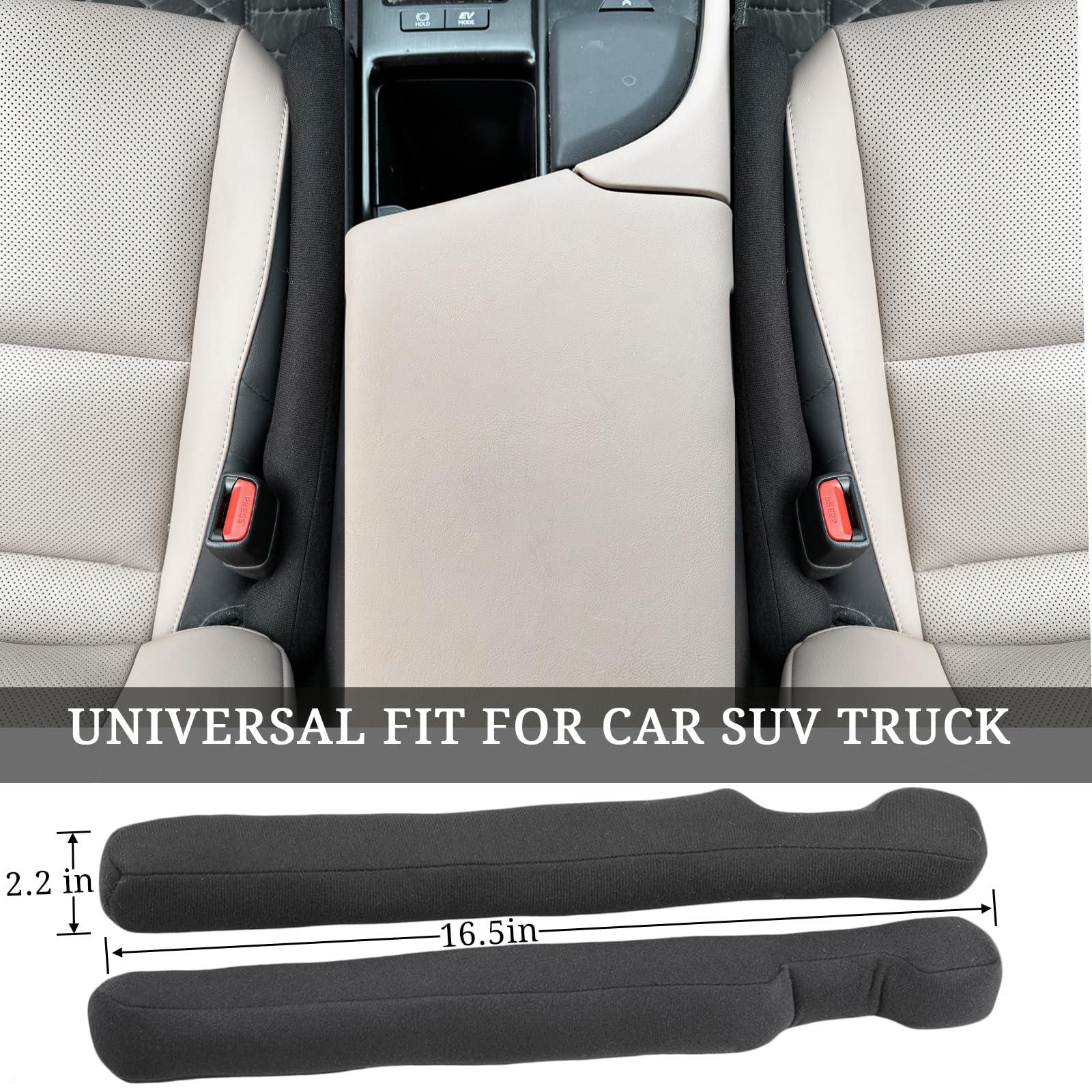 Axutous Car Seat Gap Filler Universal For Car Suv Truck Fit Organizer Fill The Gap Between Seat And Console Stop Things From Dro