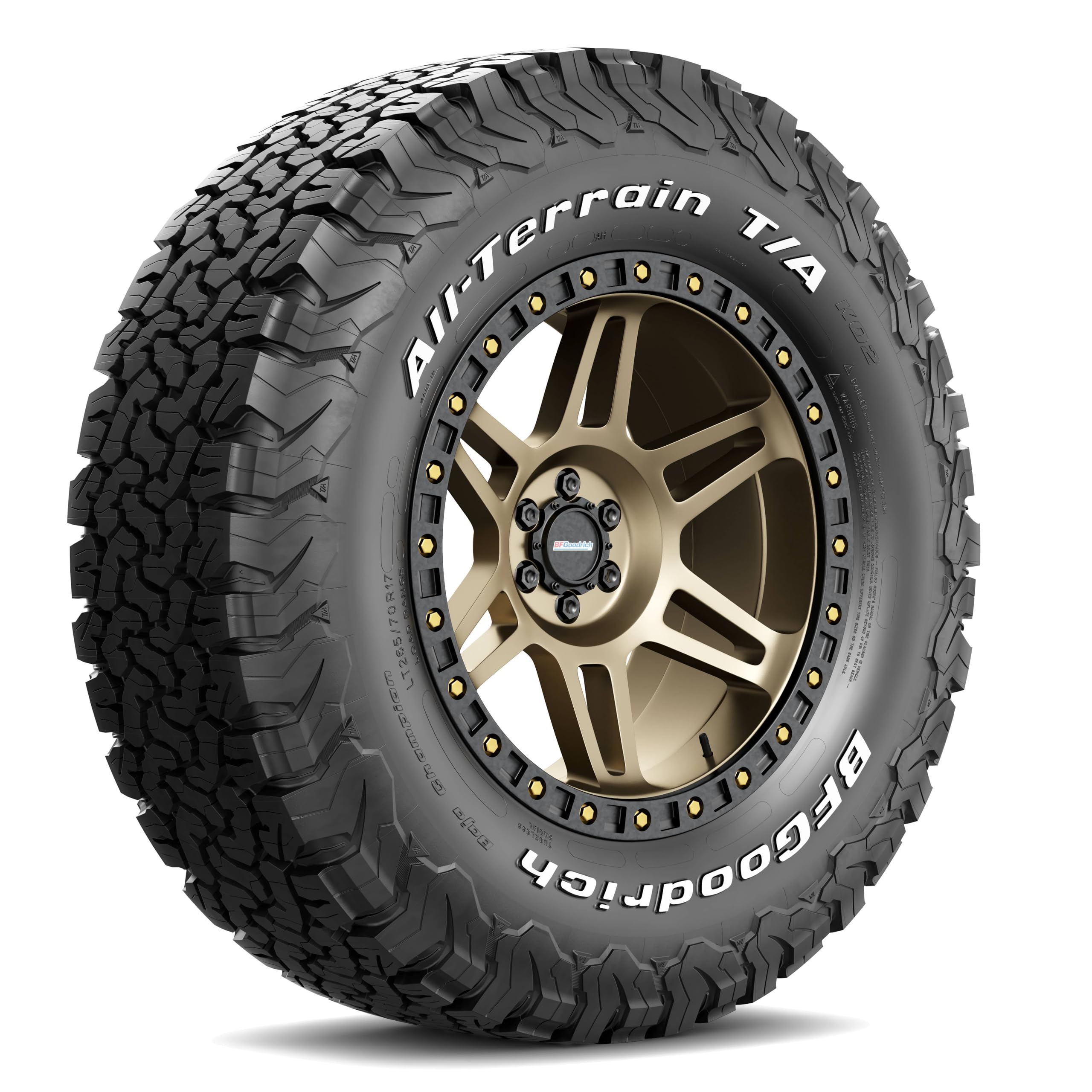 BFGoodrich All Terrain T/A KO2 Radial Car Tire for Light Trucks, SUVs, and Crossovers, LT235/70R16/C 104/101S