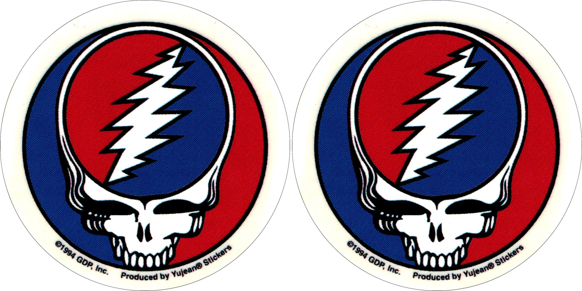 Grateful Dead - Pair Of 2 1/2 '' Steal Your Face - Sticker/Decal