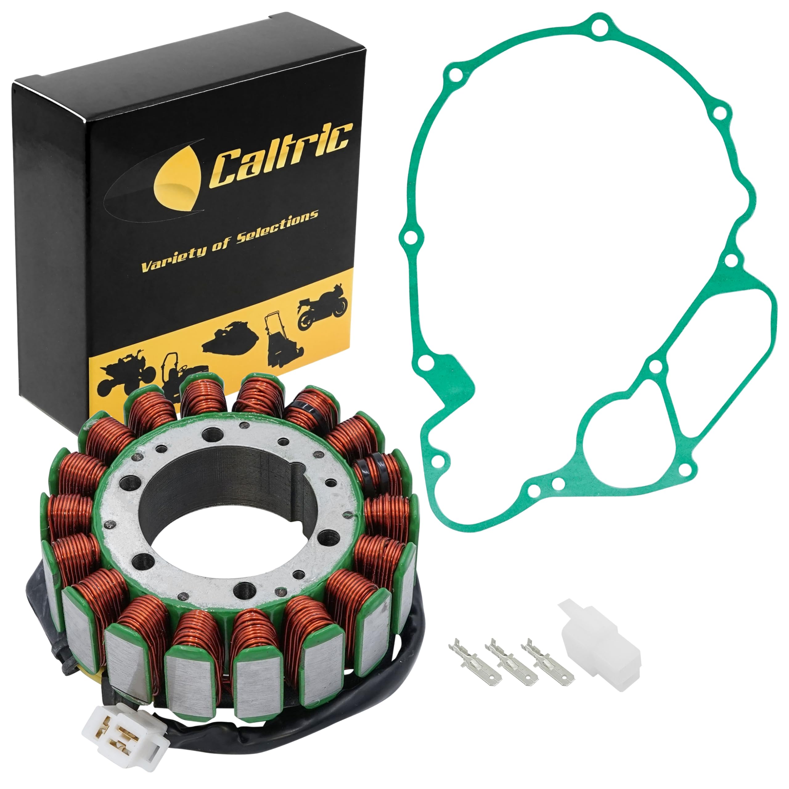 Caltric Stator and Gasket Compatible With Honda Vt1100C2 Shadow Sabre 1100 2000-2007 Magneto