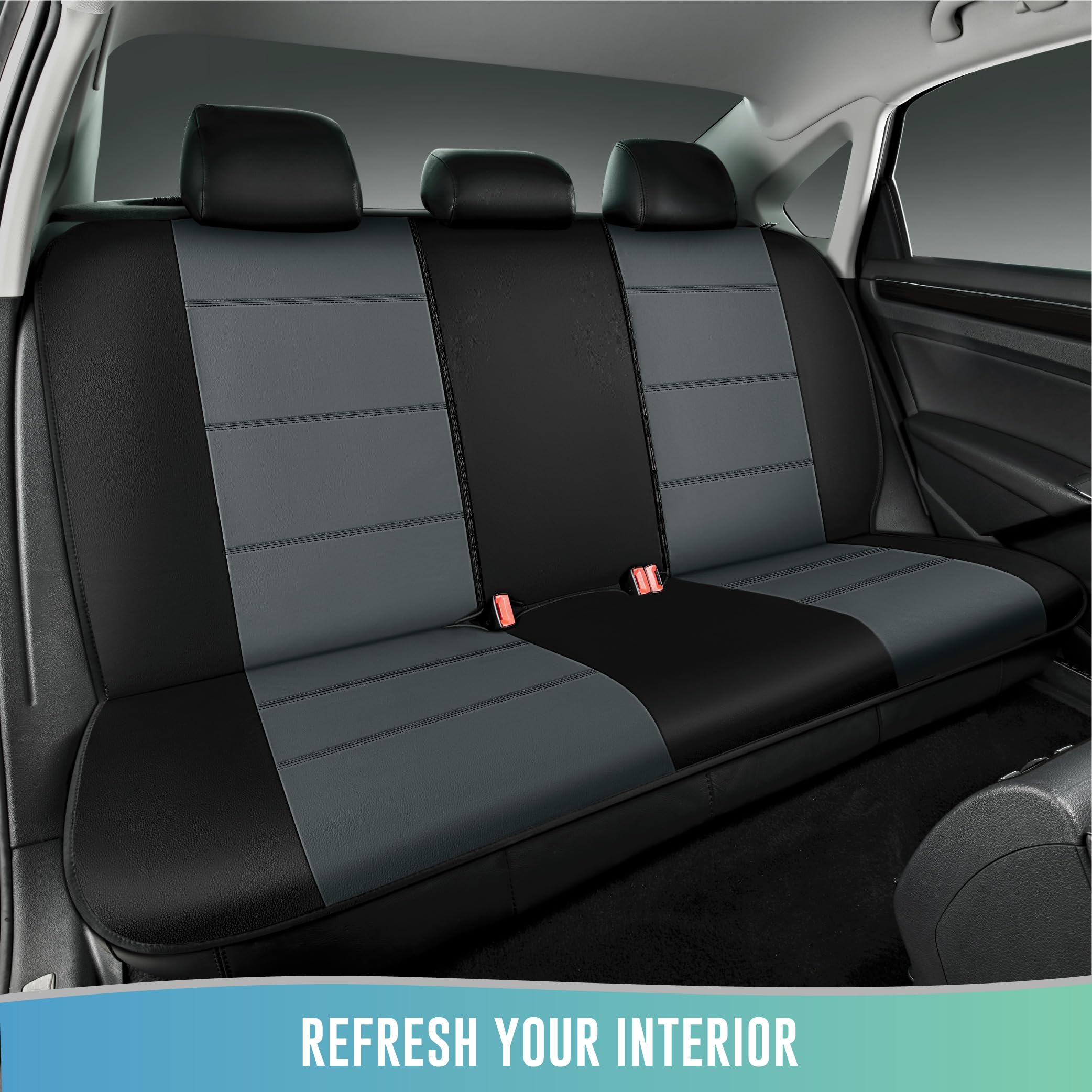 Road Comforts Car Seat Cover, Leather Full Set Car Seat Cover, Automotive Interior Cover, Universal Fit For Most Cars, Suvs And