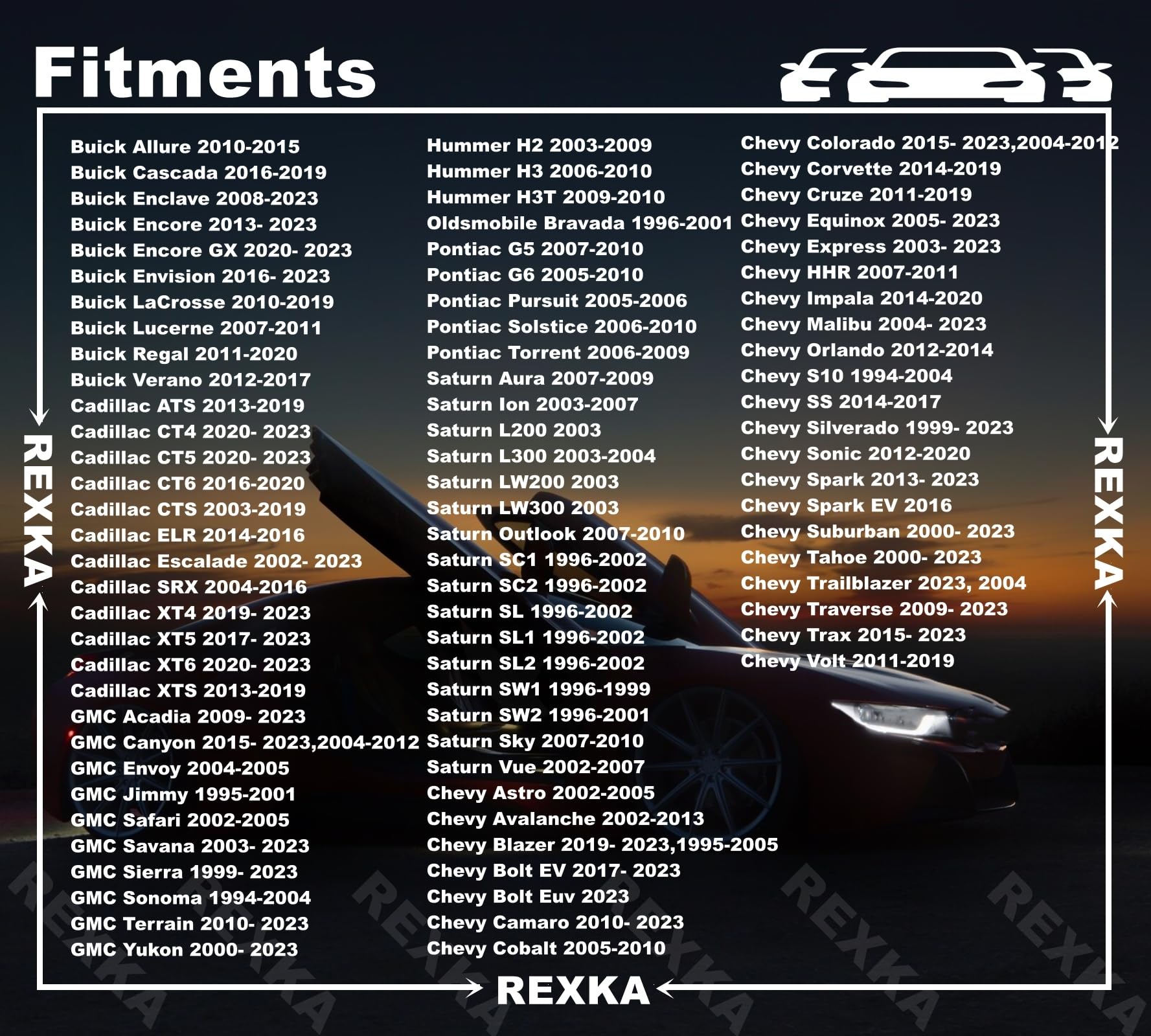 Rexka 20 Sets M4.2-1.41 (#8) Bumper Cover Fender Liner Screw Nut 11609952 11548270 For Gm Chevy Hummer Buick Cadillac Saturn Cad