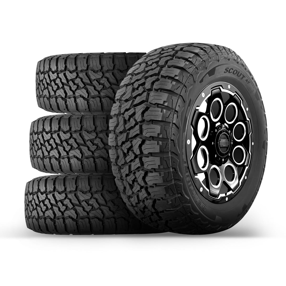 Set of 4 (FOUR) Sentinel SCOUT AT All Terrain SUV Tire - 275/60R20 115T (Includes Road Hazard Warranty) -275/60/20 Tire Only