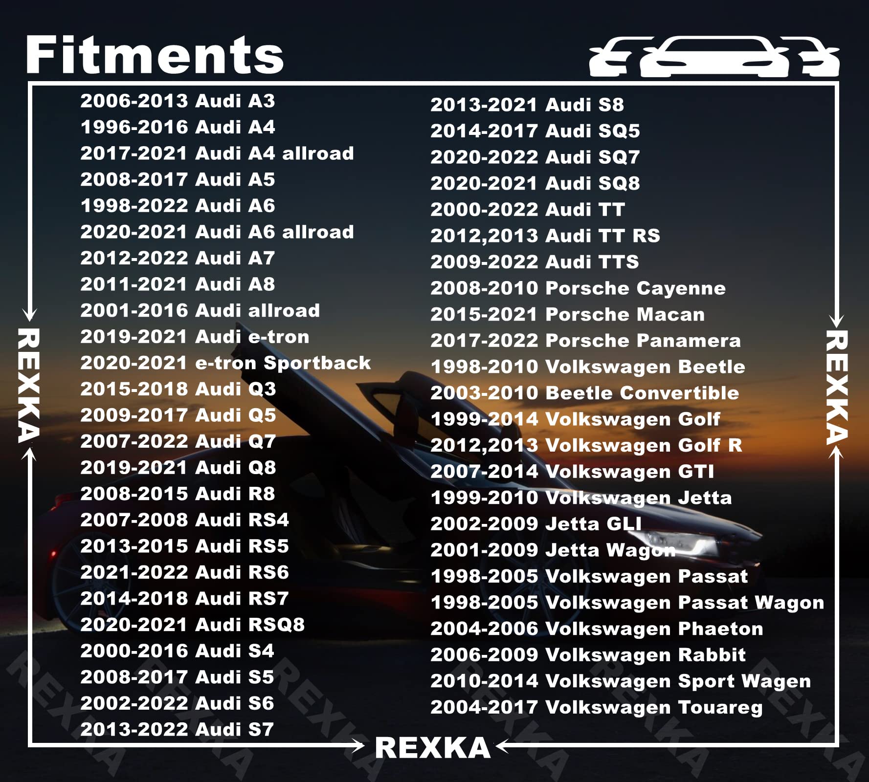 Rexka 30pcs M5-2.12 x 19mm T25 Torx Fender Liner Splash Guard Under Cover License Bracket Truss Head Tapping Screw Bolt Compatib
