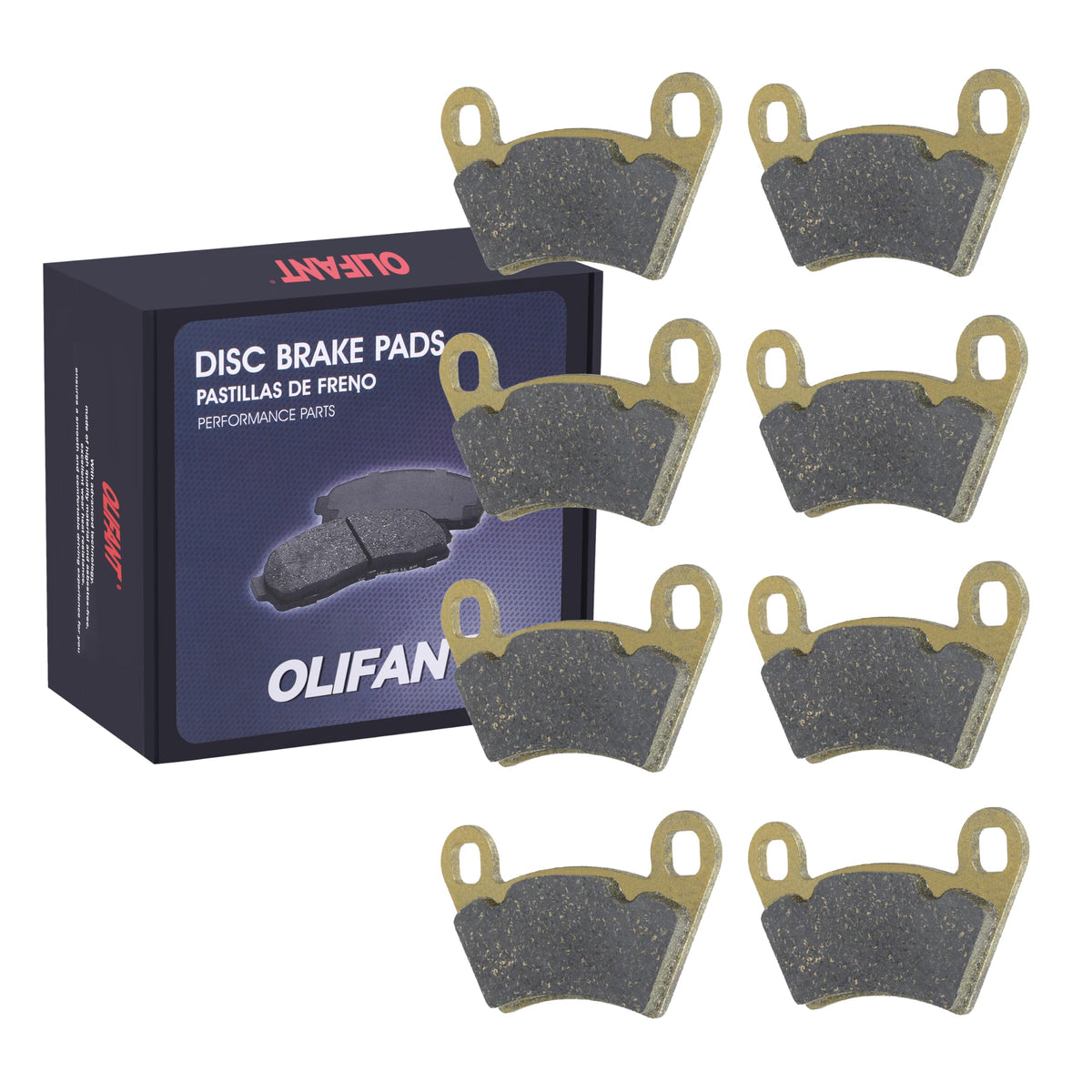 Brake Pads For Polaris Ranger 500 4X4 2002-07 2011-12/Ranger 500 2X4 2005-07 2017-22/Ranger 570 Mid 2014-23/Ranger 400 4X4 2010-14/Ranger 700 Xp