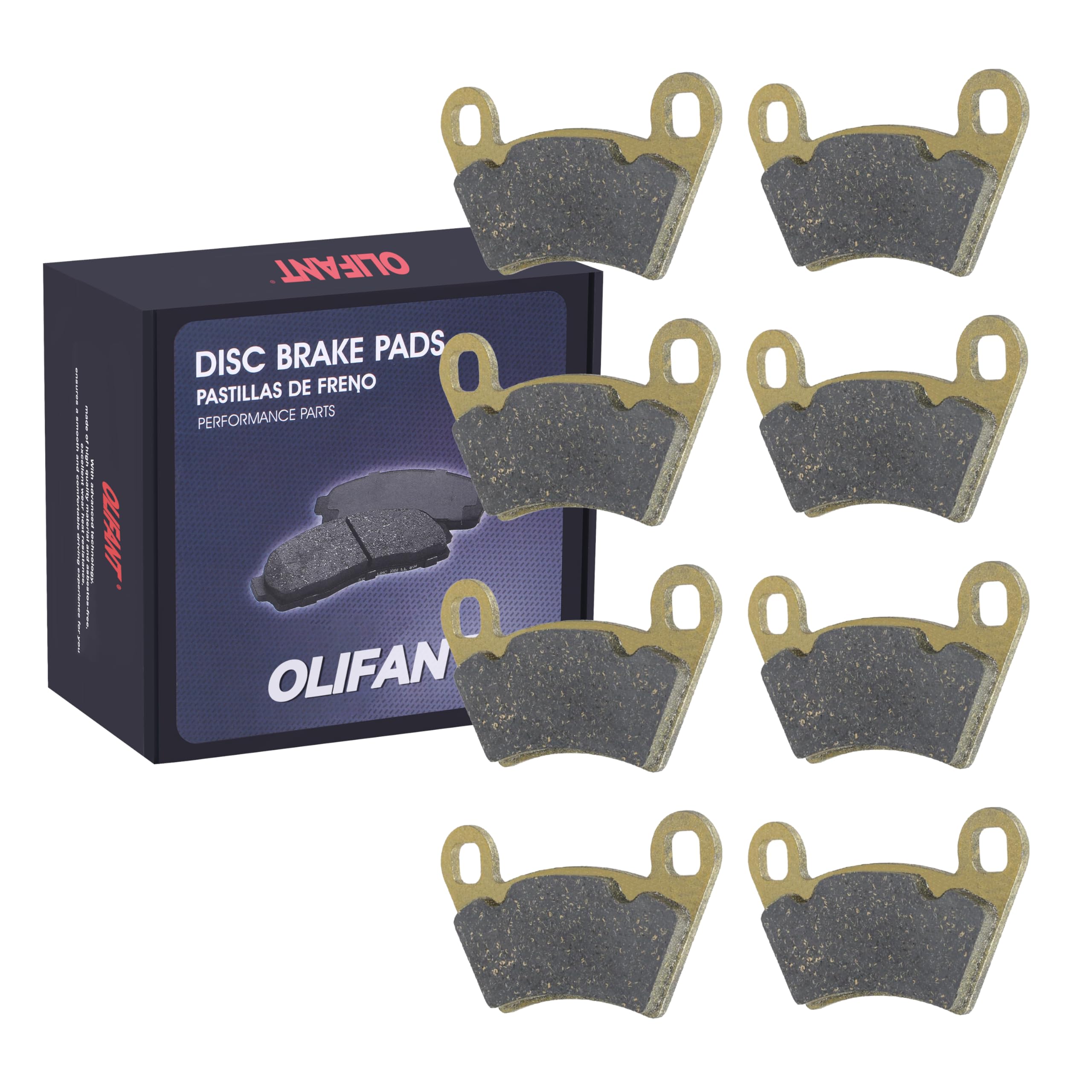 Brake Pads For Polaris Ranger 500 4x4 2002-07 2011-12/Ranger 500 2x4 2005-07 2017-22/Ranger 570 Mid 2014-23/Ranger 400 4x4 2010-
