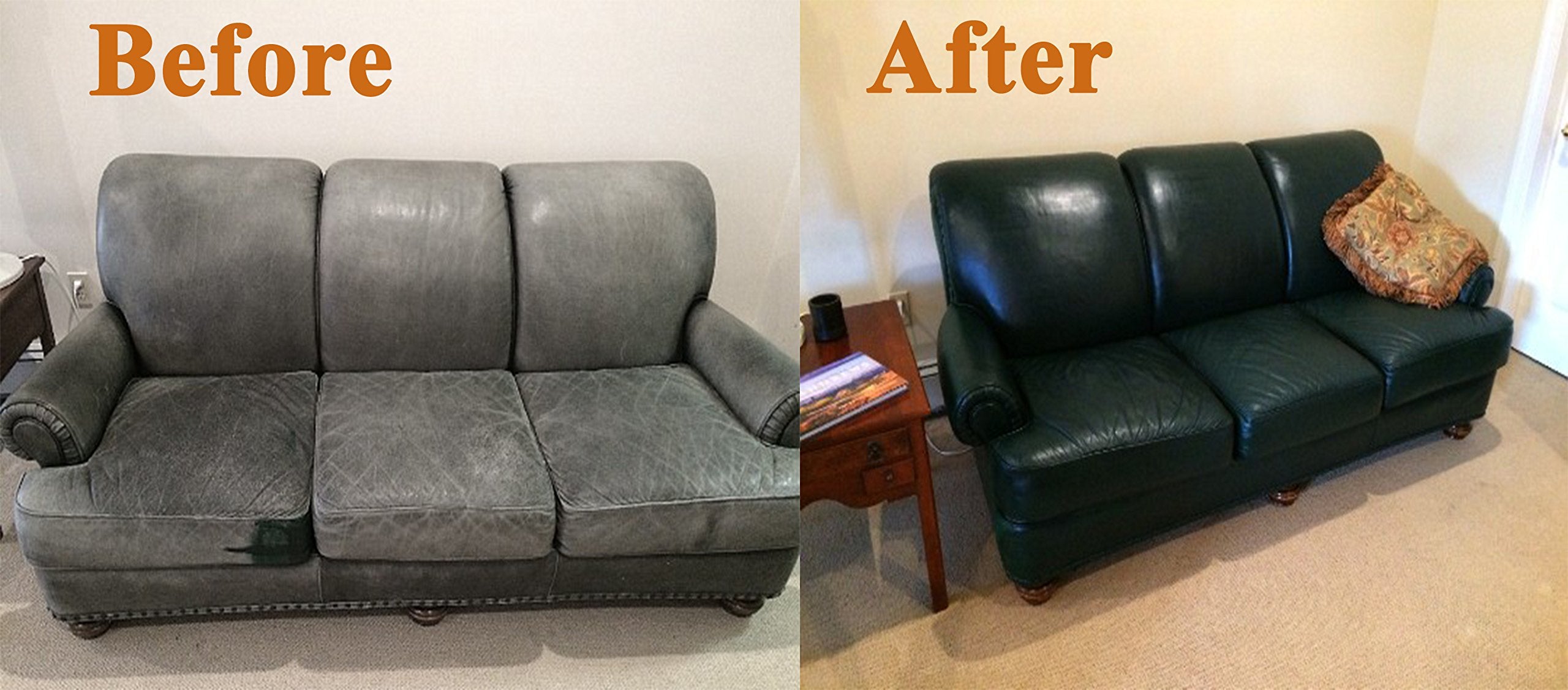 Leather Max Complete Leather Refinish, Restore, Recolor & Repair Kit/Now With 3 Color Shades To Blend With/Leather & Vinyl Refin