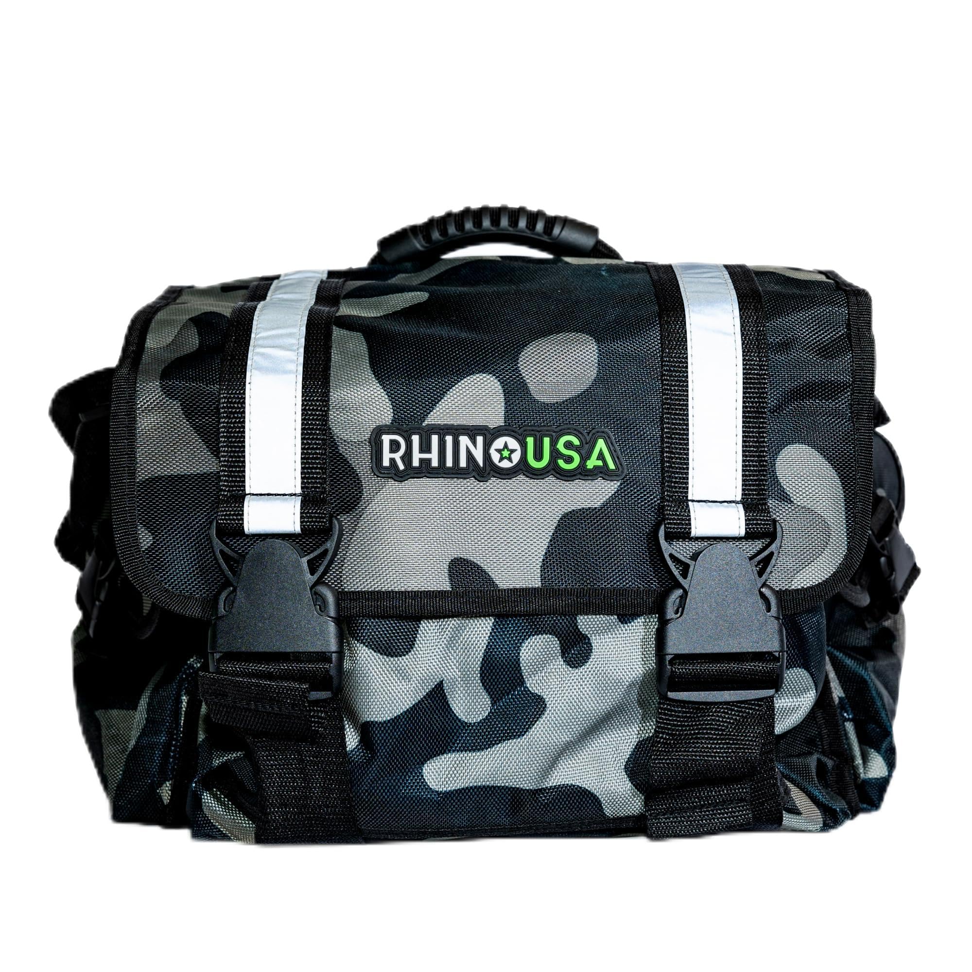 Rhino Usa Recovery Gear Storage Bag (Camo)- Ultimate Recovery Kit Bag For Organization In Your Vehicle - Use With Your Tow Strap