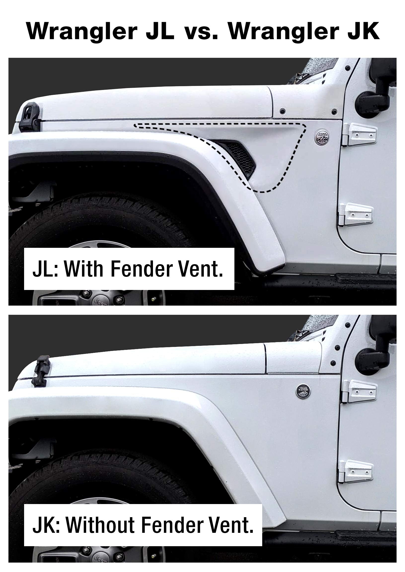 Tyger Auto Tg-Hc2J003B Hitch & Cover Kit Compatible With 2018-2024 Jeep Wrangler Jl/Jlu (Include 20-24 Diesel Engine; 21-24 4Xe)