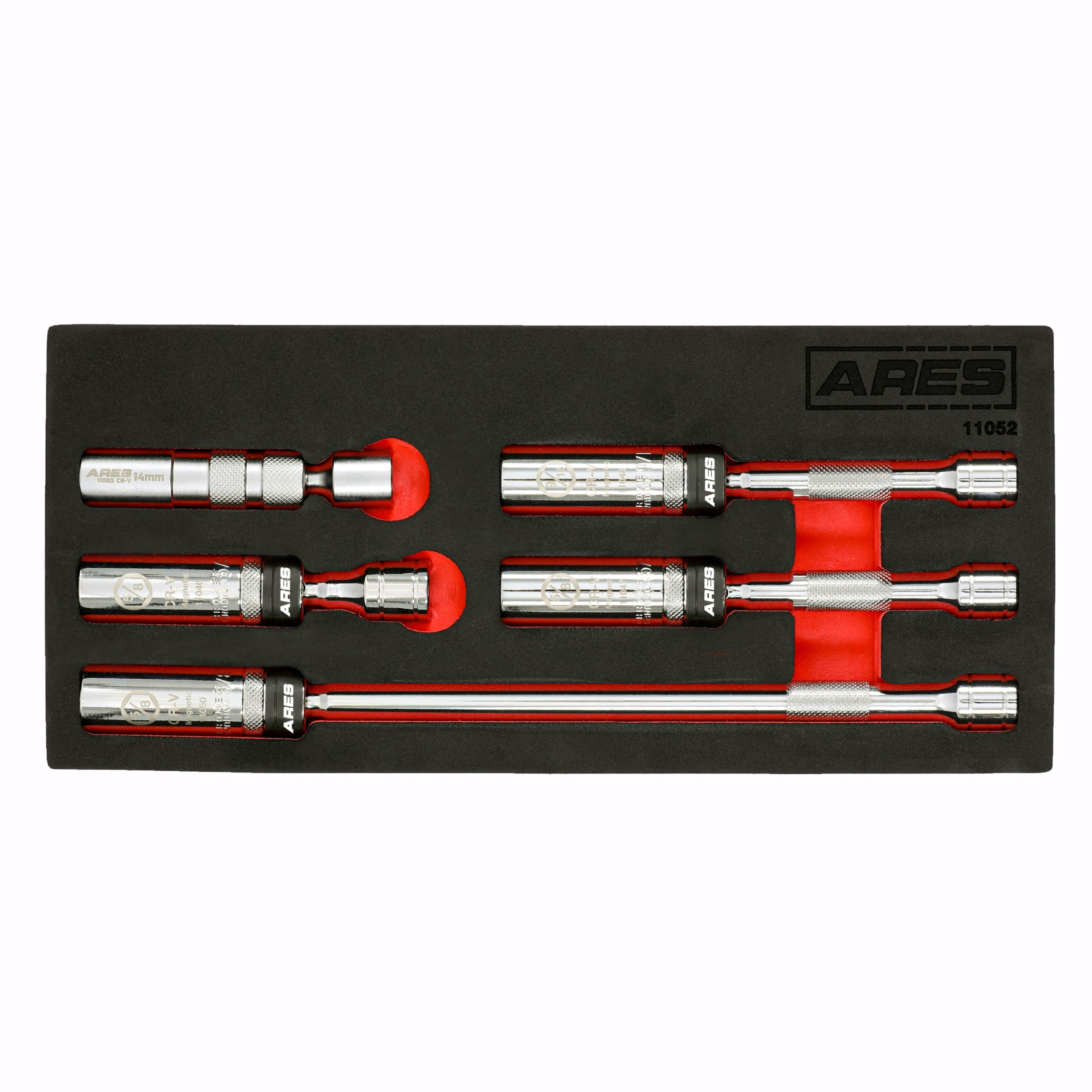 ARES 110473/8Inch Drive by 5/8Inch Magnetic Swivel Spark Plug Socket  6Inch Swivel Extension Permits Access to Most Confine