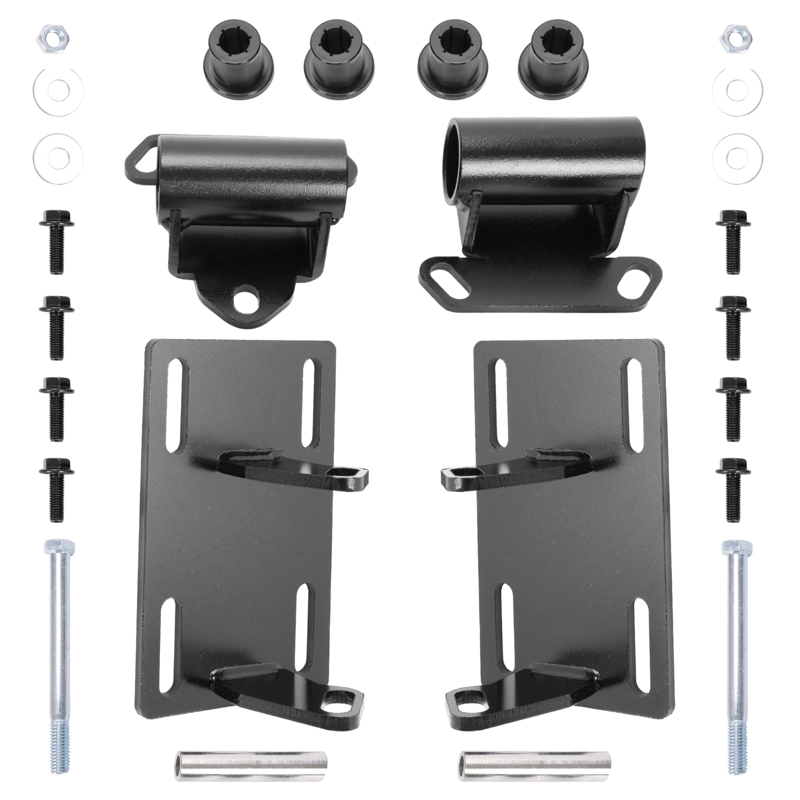 KUAFU Swap Motor Engine Mounts Kit Compatible with 1982-2005 Sonoma Chevrolet S10 GMC S15 LS LS1 LS2 LS Replacement for 14005KU 