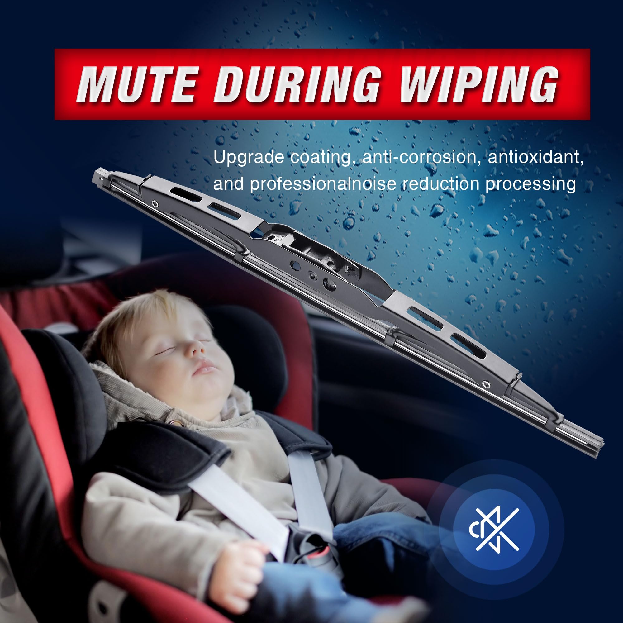 13''+13'' Windshield Wiper Blades Replacement For Jeep Wrangler Tj 2006 2005 2004 2003 2002 2001 2000 1999 1998 1997 Icexsnow Al