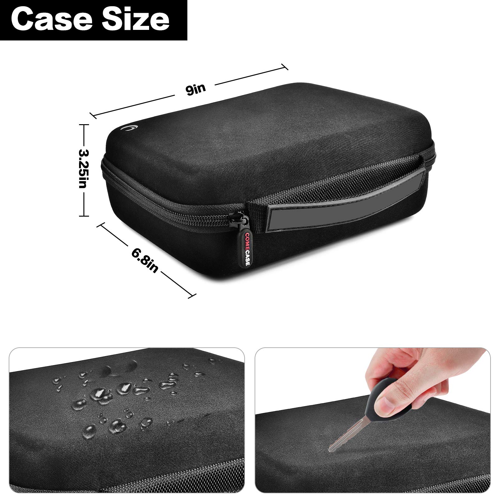 Case For Halo Bolt 58830/57720 Mwh Portable Phone Laptop Charger Car Jump Starter, Power Bank Storage Holder With Mesh Pocket For Ac Outlet, Car Charger And Accessories - Grey Inside