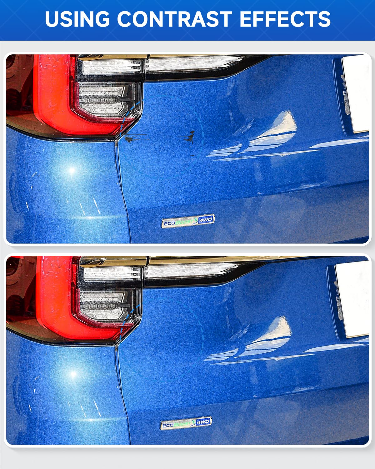 E7 Velocity Blue Metallic Touch Up Paint Compatible with Ford Exact Match Touch Up Paint Car Scratch Repair