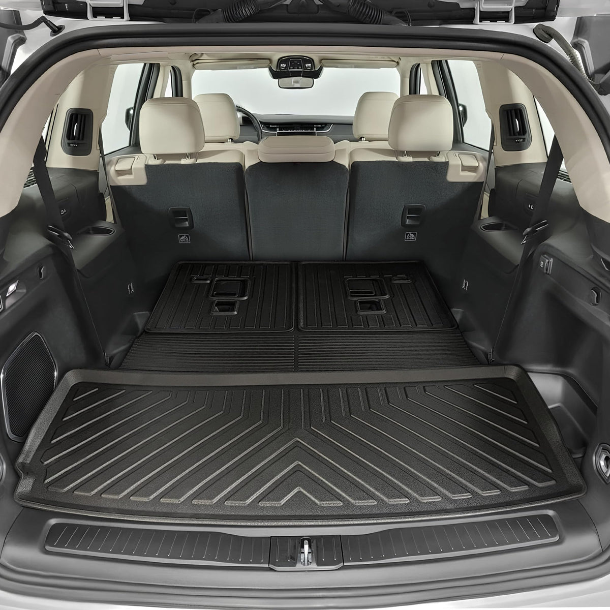 Premium Cargo Liner for Jeep Grand Cherokee L with Cut 2021-2025 - 100% Protection - Custom Fit Car Trunk Mat - All-Season Cargo