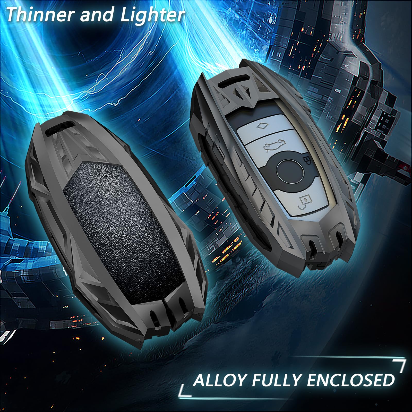 Ocezbiis For Bmw Key Fob Cover,Keychain,Zinc Alloy Protection Car Key Case For X1 X3 X4 X5 X6 1 3 4 5 6 7 Series M3 M5 M6 Gt3 Gt