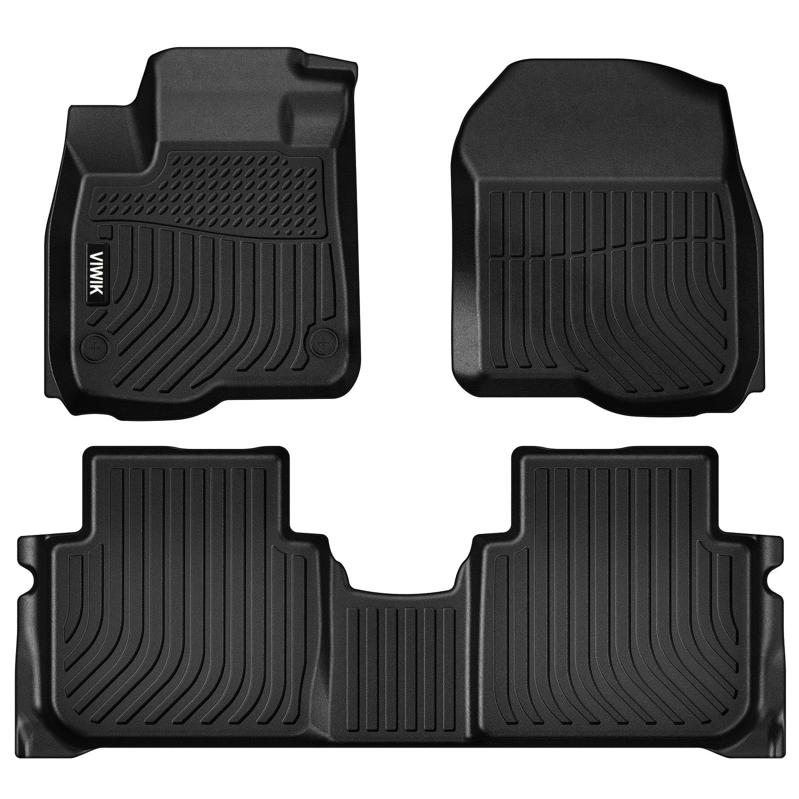 VIWIK Floor Mats Fit for Honda CR-V 2023 2024 Hybrid & Not Hybrid, TPE Rubber Accessory Car Mats All Weather Custom Floor Liners