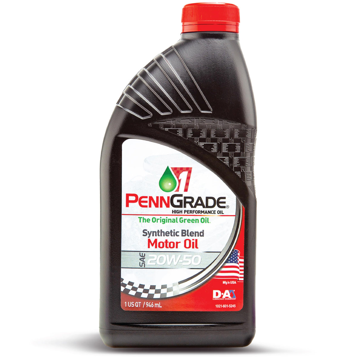 Penn Grade 1, 71196, Synthetic Blend High Performance Oil Sae 20W-50, 1 Quart (12 Pack)