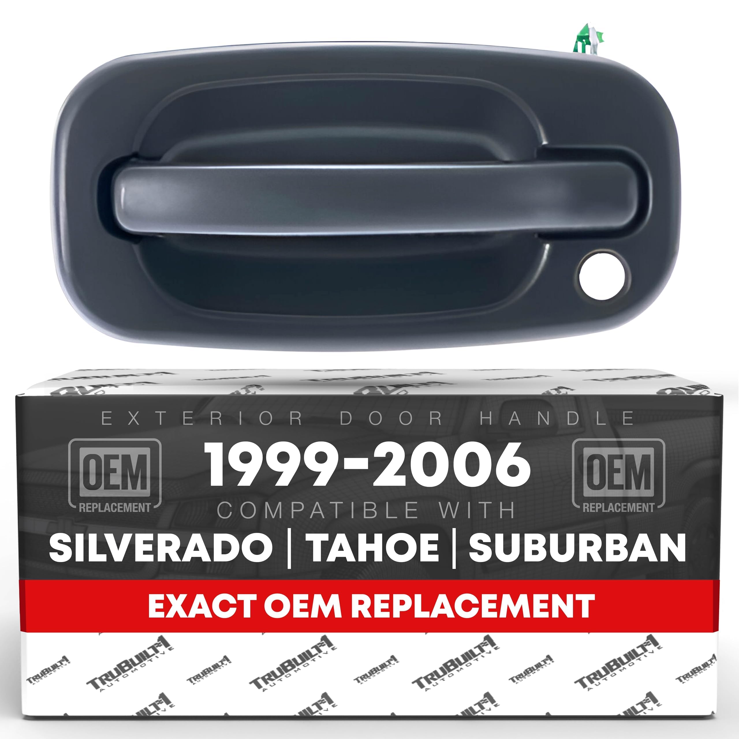 Exterior Front Driver Door Handle - Compatible With 1999-2006 Chevrolet Silverado, 02-06 Avalanche, Suburban, Tahoe; 1999-2006 G