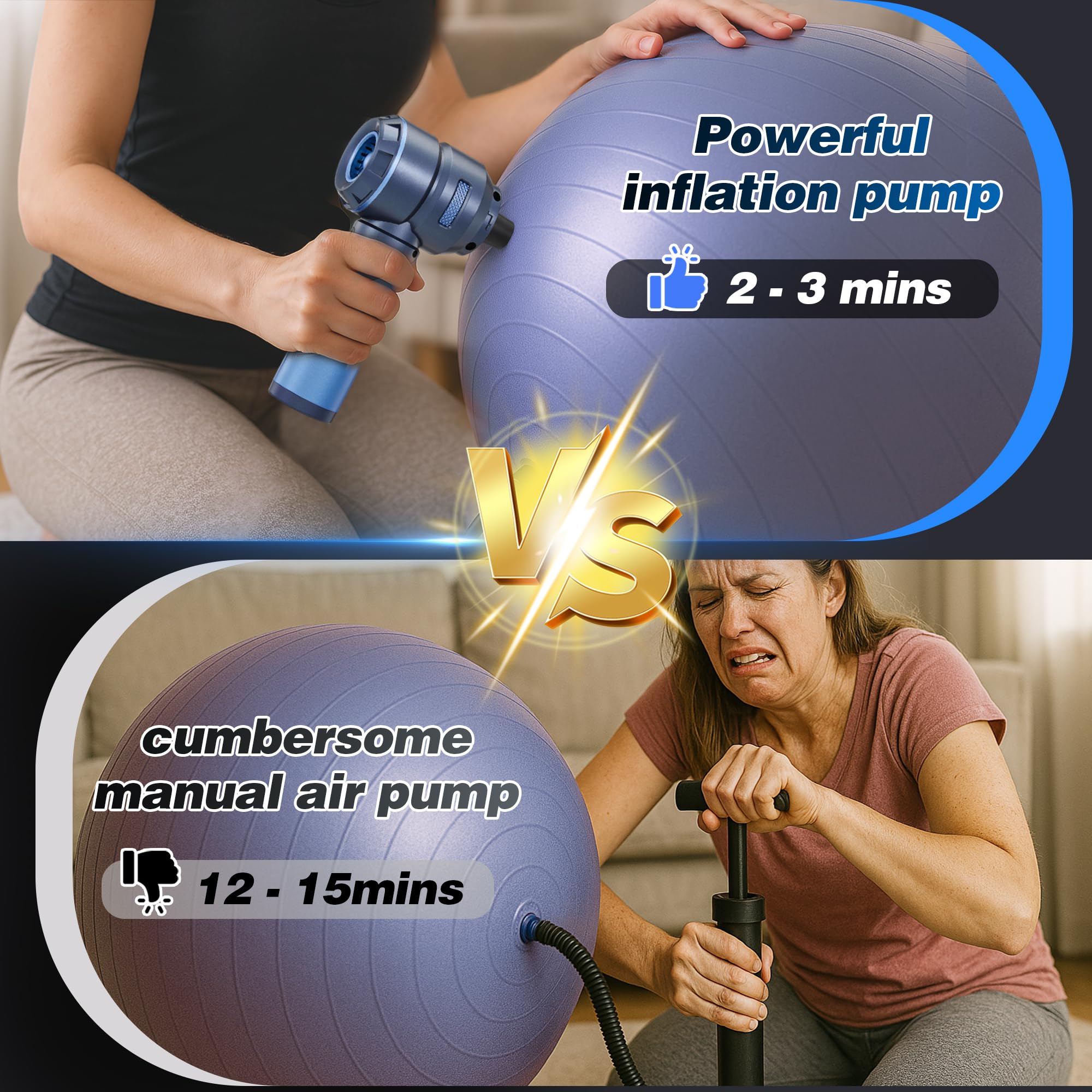 AUXTUR HL121 Car Vacuum,Portable & Foldable Design,17000PA Strong Suction,Dual-Function Vacuum and Air Blower for Automotive Int